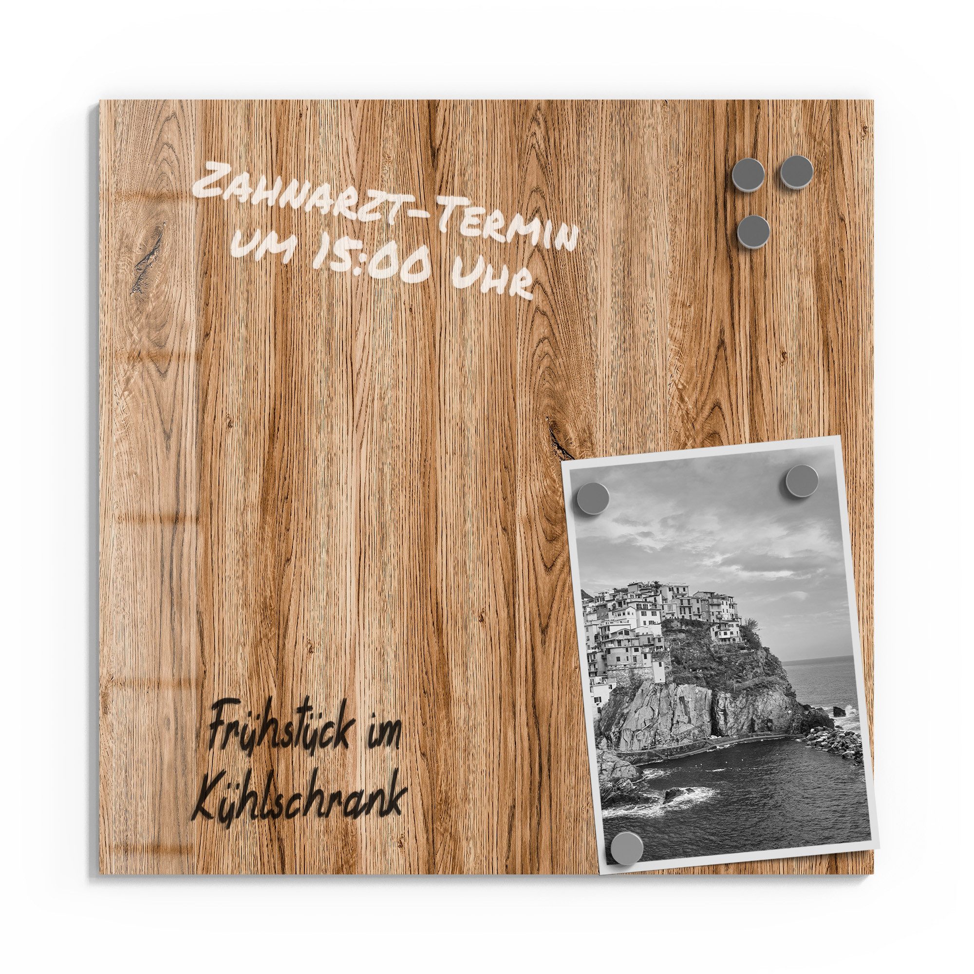 DEQORI Magnettafel 'Natürliche Holztexturen', Whiteboard Pinnwand beschreib günstig online kaufen