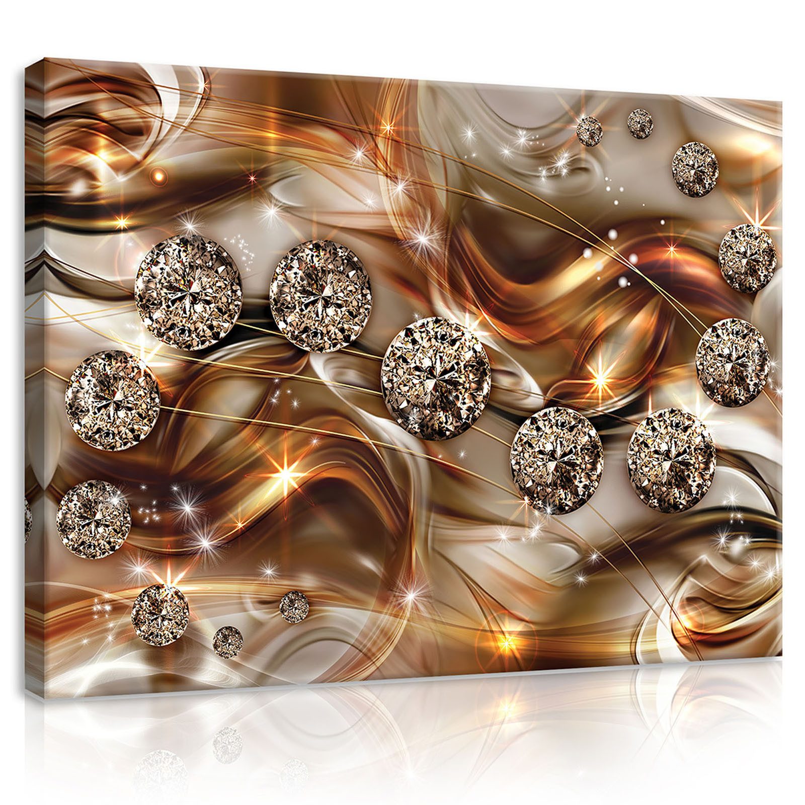 Wallarena Leinwandbild Abstrakt Modern Wandbild Leinwand Bilder Groß XXL Wa günstig online kaufen