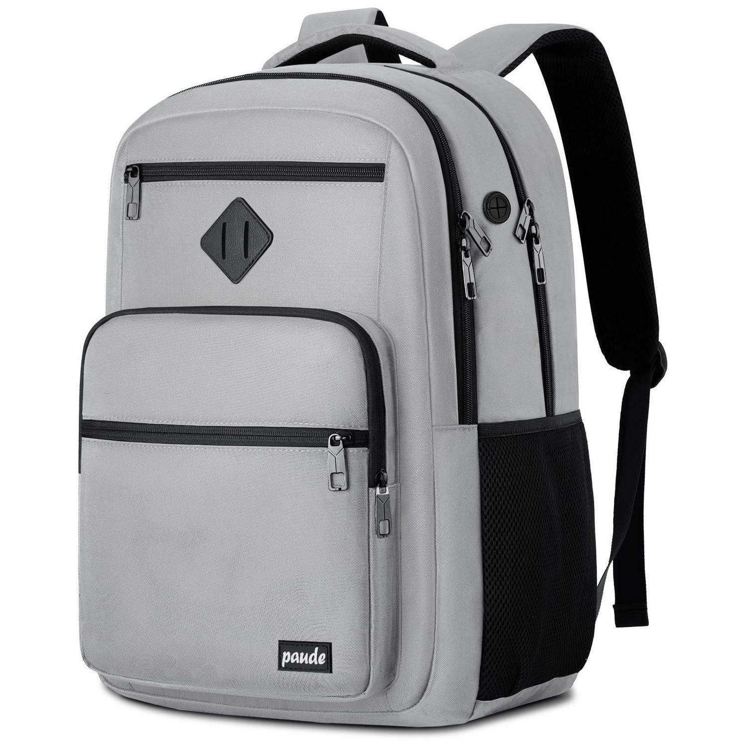 LuxusKollektion Schulrucksack Rucksack Herren Grau 15.6" Laptoprucksack