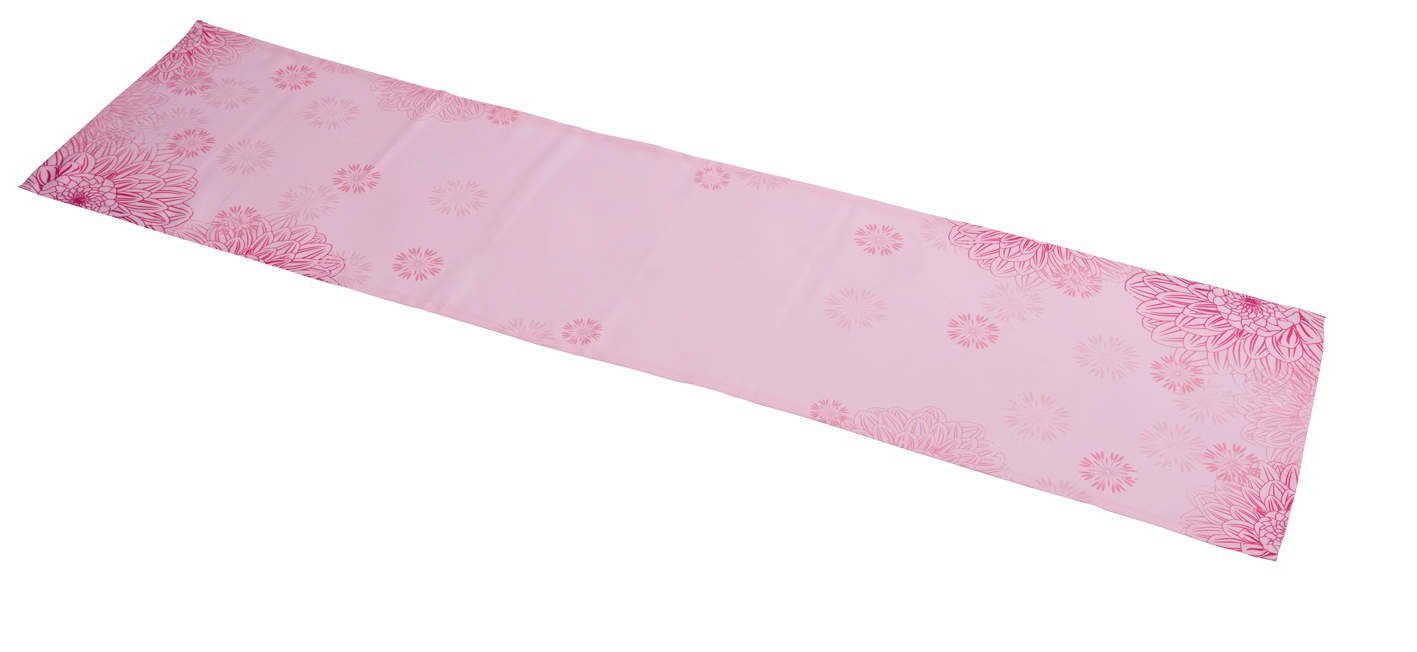Gehlmann Tischläufer Neu Stofftischläufer, Gräser oder Blumen, rosa, 40 x 150 cm, *Germany*, Outdoor geeignet