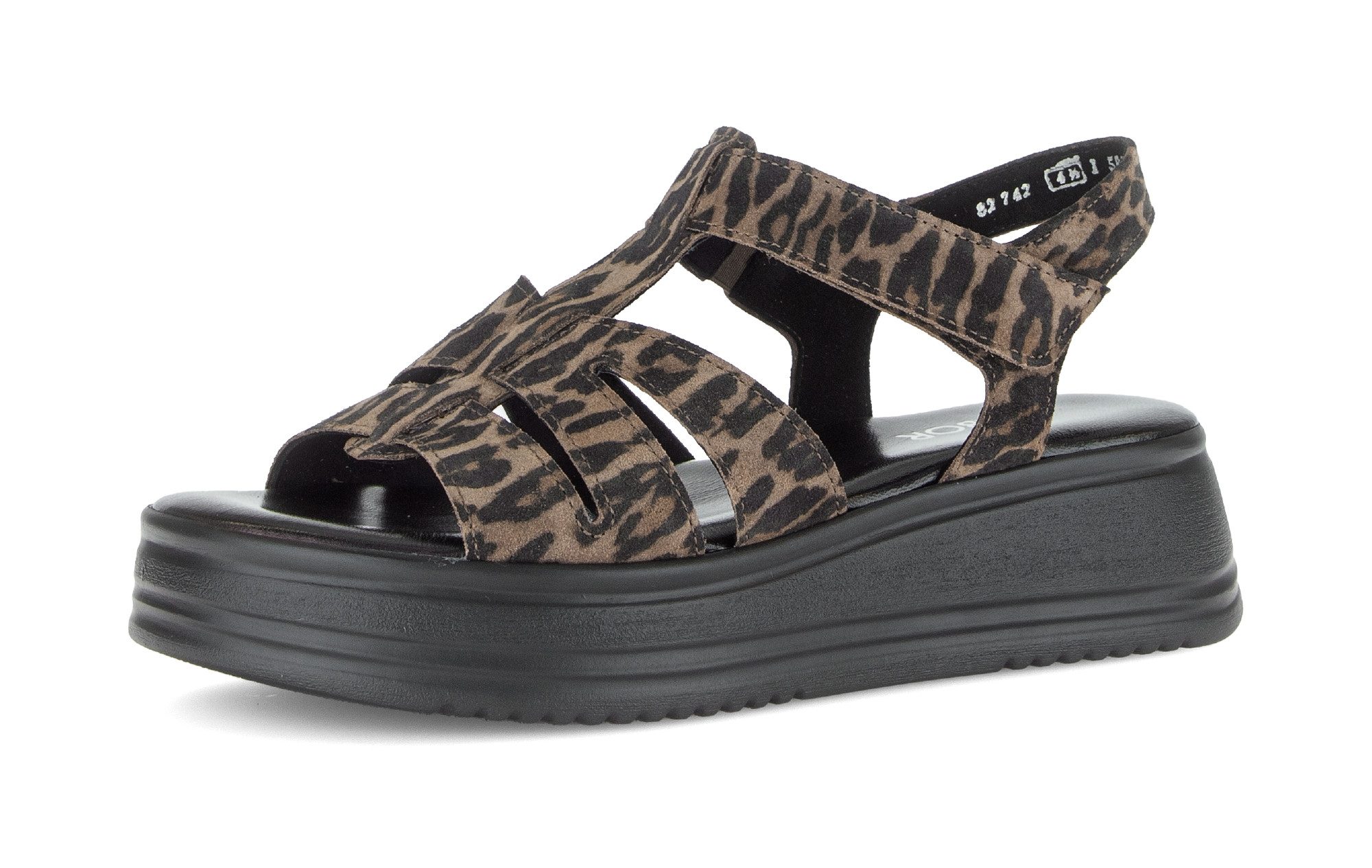 Gabor Rhodos Keilsandalette Riemchensandale, Sommerschuh mit modischen Riemchen, G-Weite