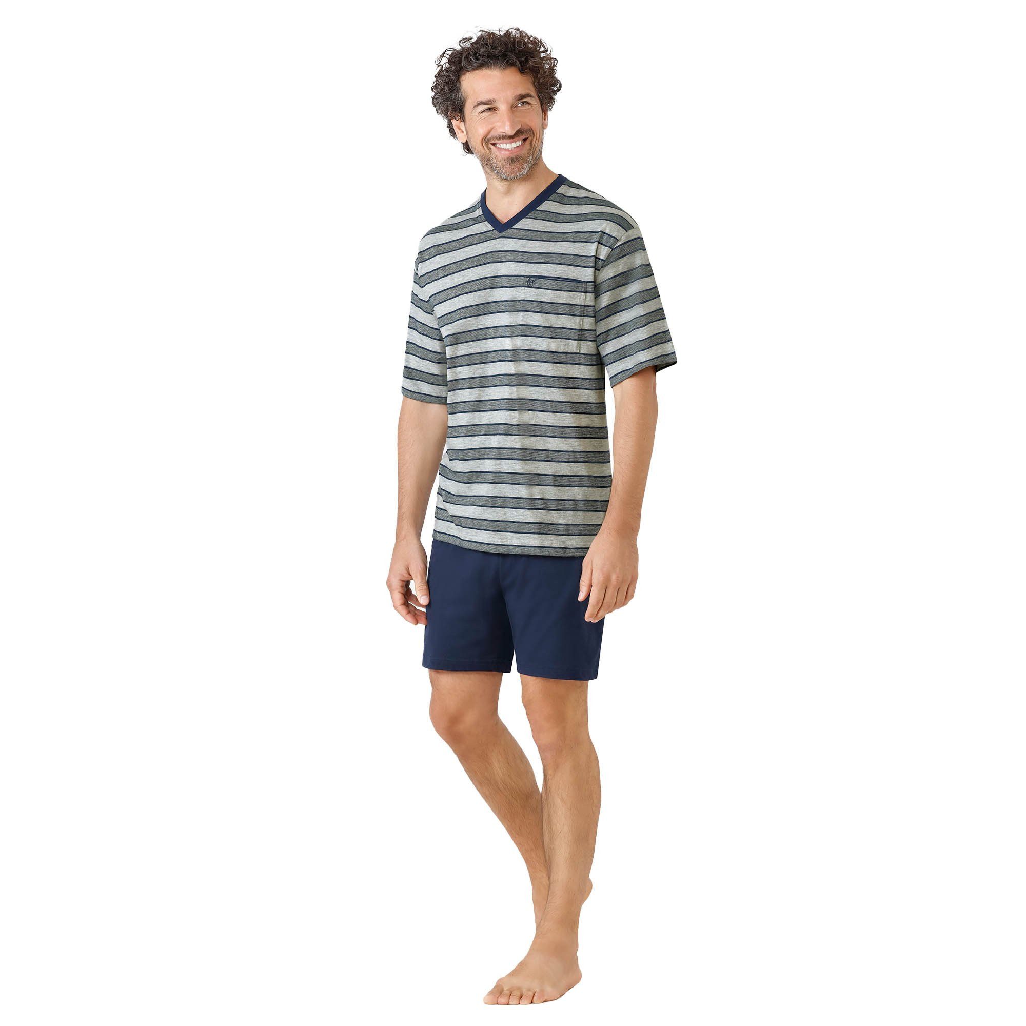 Hajo Pyjama Herren Pyjama Baumwolle (2 günstig online kaufen