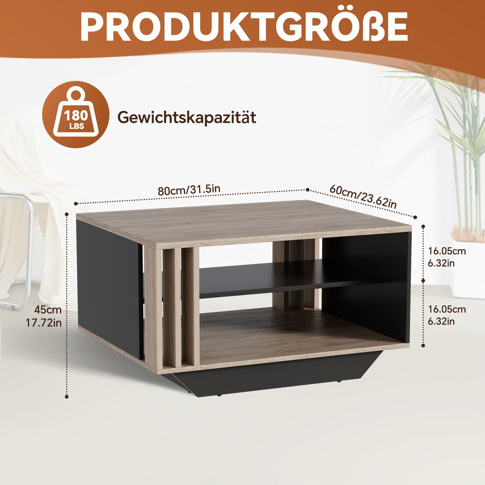 TWSOUL Couchtisch Beistelltisch Wohnzimmertisch Sofatisch Tisch mit moderne günstig online kaufen
