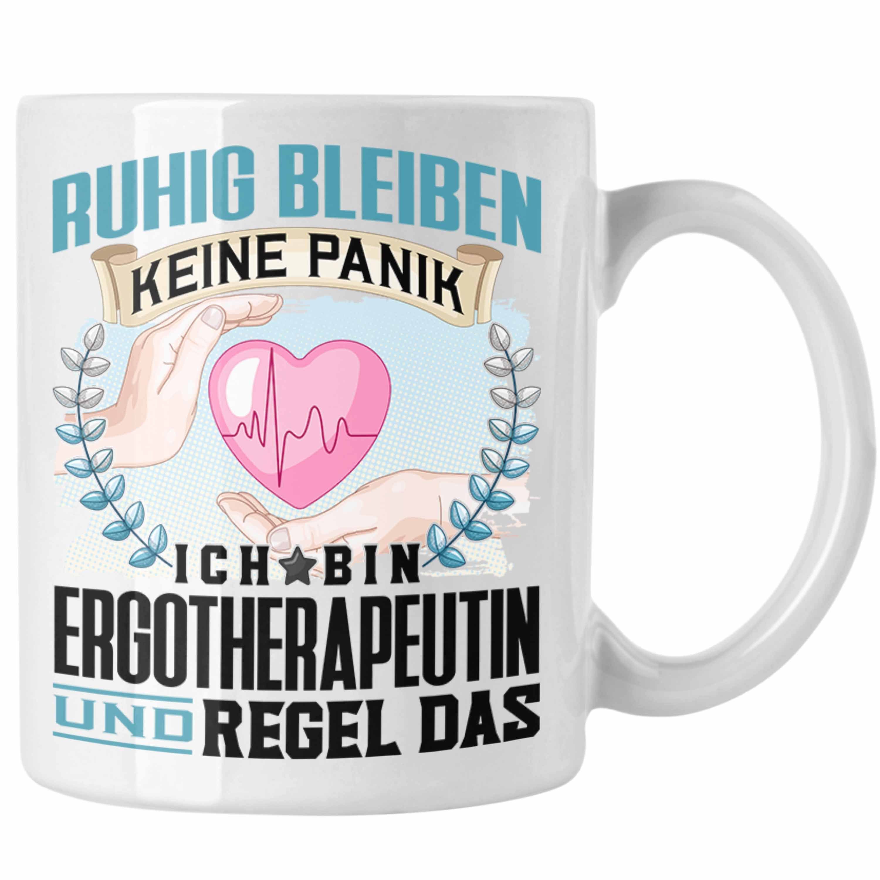 Weiss Ergotherapeutin Trendation Trendation Männer Geschenk Tasse - Ruh Lustiger Spruch Tasse