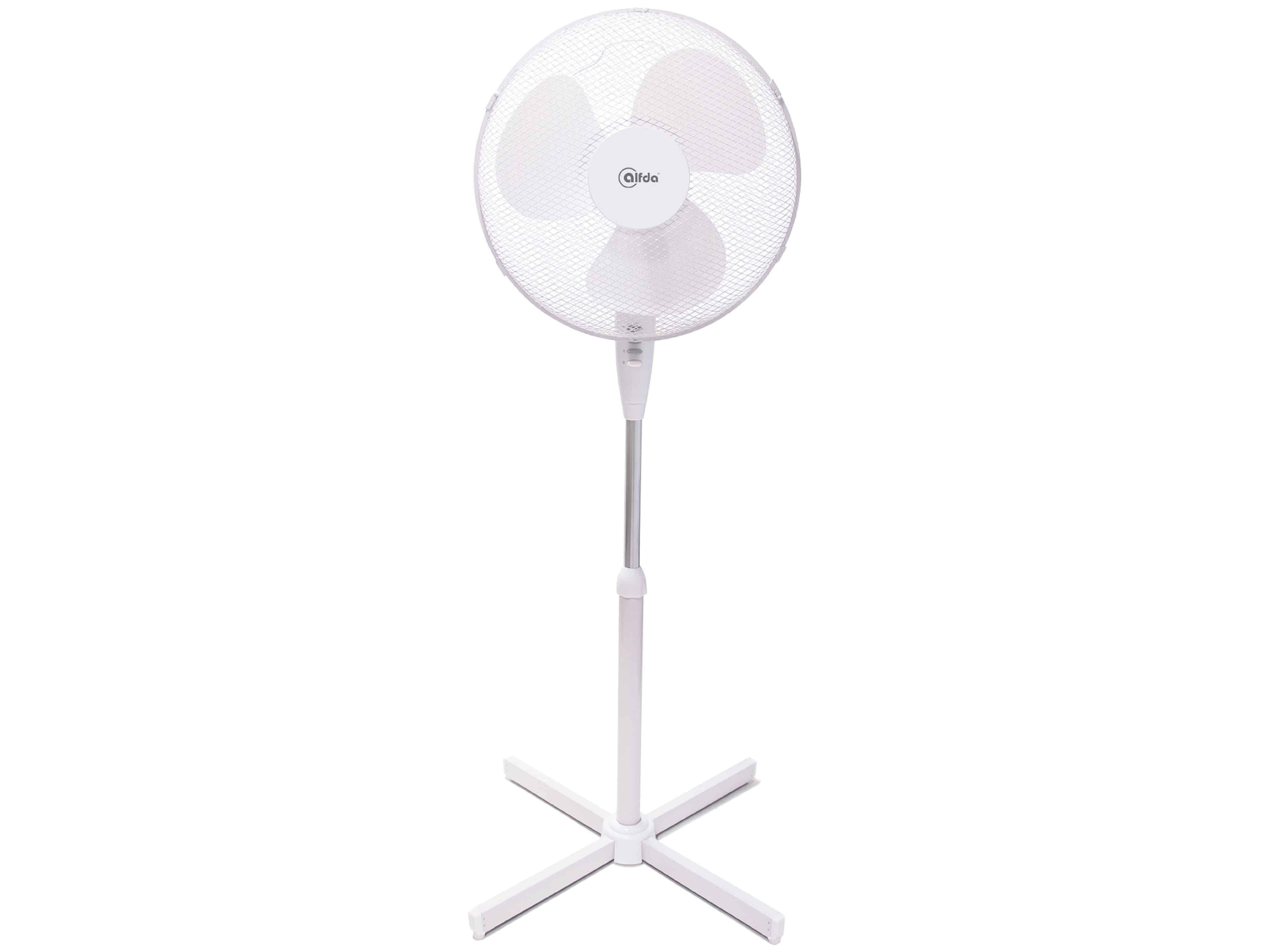 alfda Standventilator ALFDA Stand-Ventilator, 40 cm, 50 W, weiß