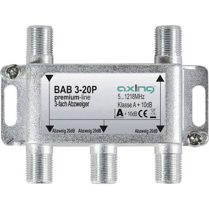 axing Axing BAB 3-20P Kabel-TV Abzweiger 3-fach 5 - 1218 MHz TV-Kabel