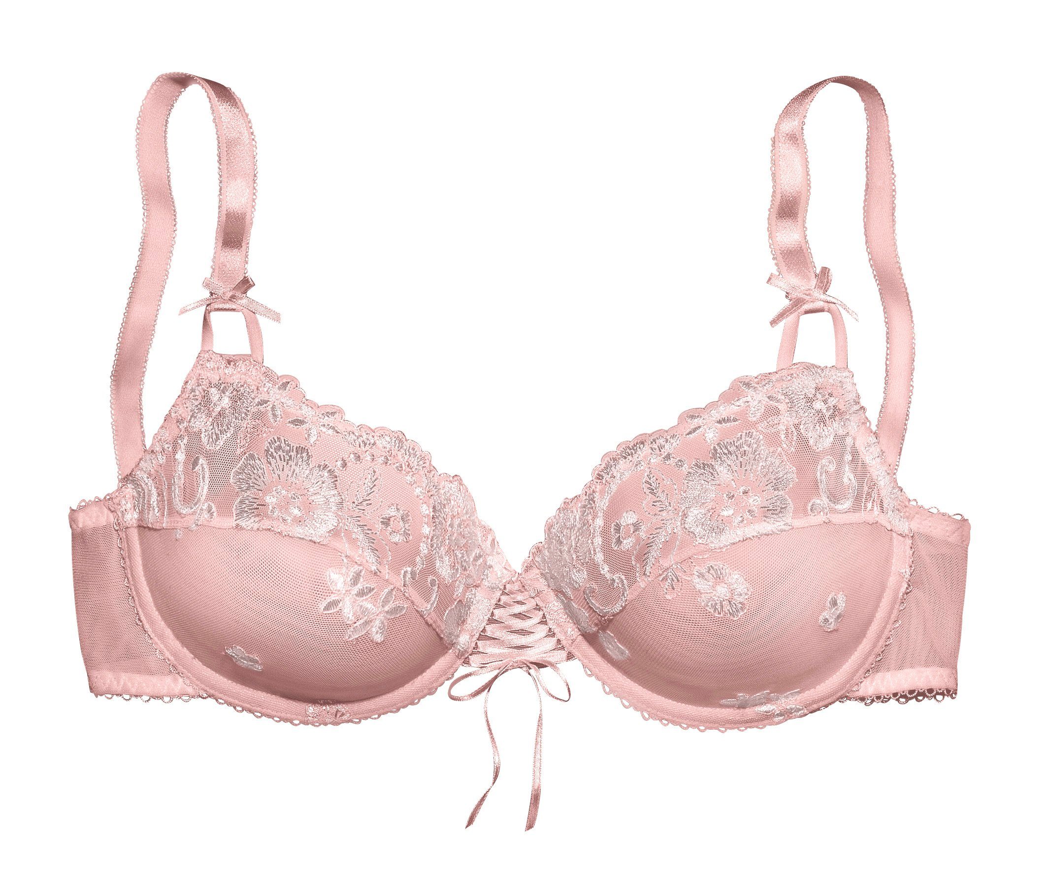 LASCANA Bügel-BH Spitzen-BH, Dirndl-BH, Wanda mit Zierschnürung und Stickerei Spitze, als Dessous-Set kombinierbar – Bild 2 von 5