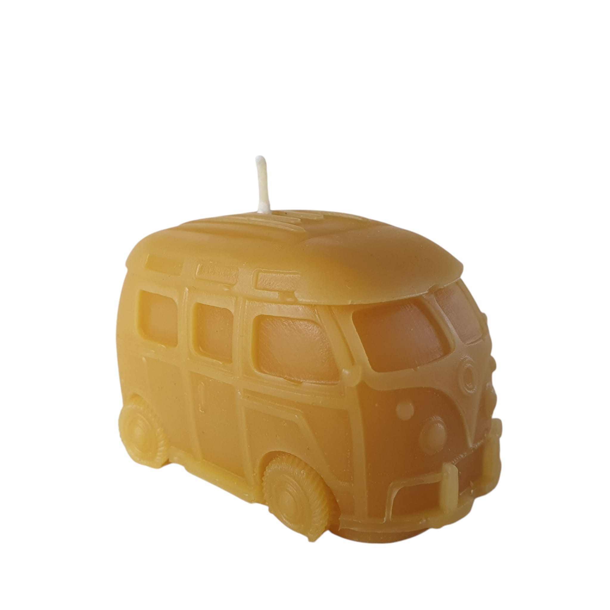 Aspinaworld Bienenwachskerze Auto Kerze Bulli 7 cm – Kerze aus Bienenwachs