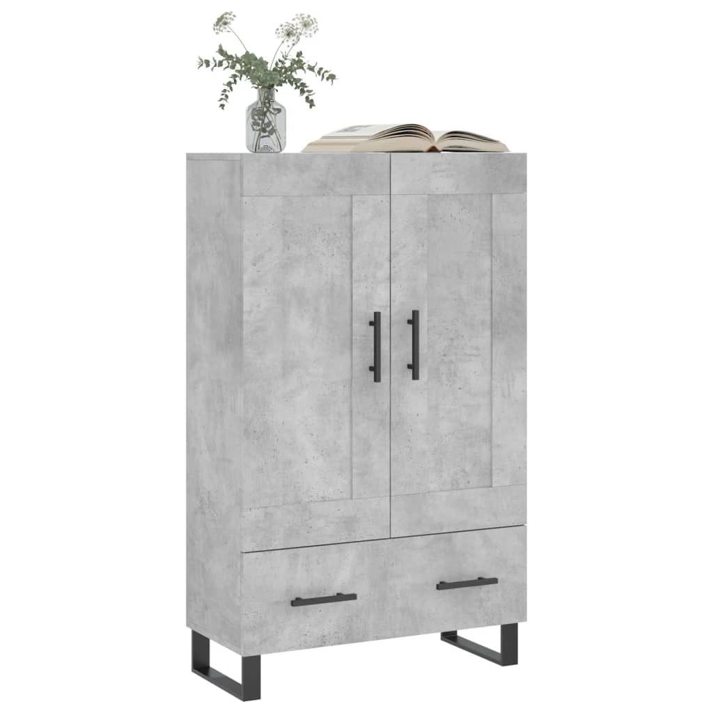 vidaXL Highboard Highboard Betongrau 69,5x31x115 cm günstig online kaufen