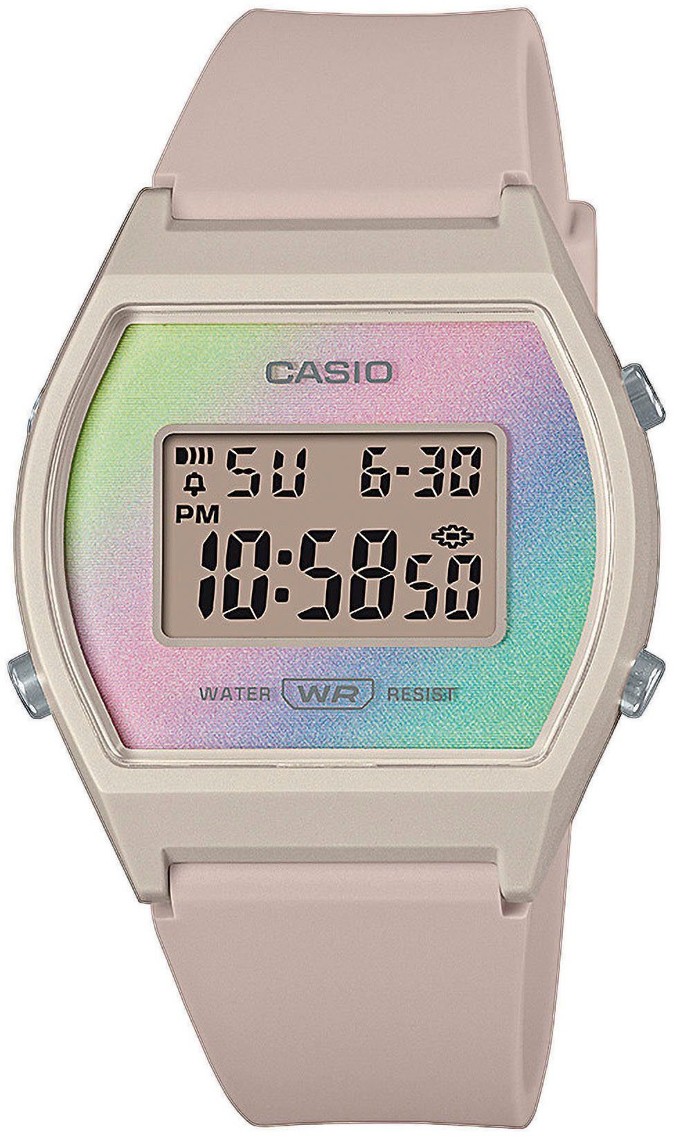 Casio Collection Chronograph LW-205H-4AEF, Quarzuhr, Armbanduhr, Damenuhr, digital, Stoppfunktion