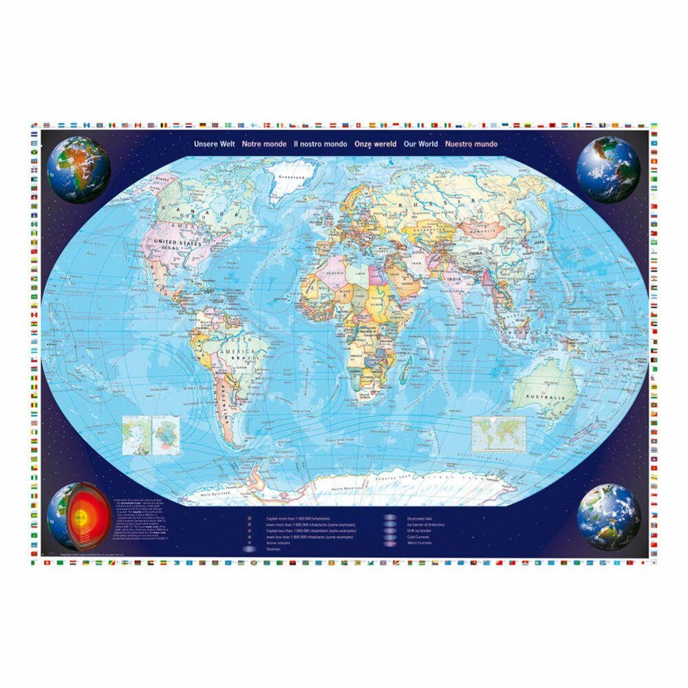 Schmidt Spiele Puzzle Unsere Welt, 2000 Puzzleteile