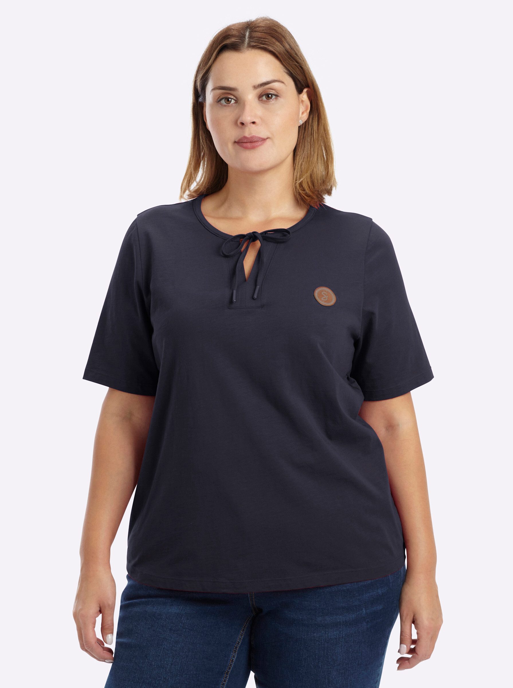 Sheego T-Shirt Halbarmshirt Kurzarm