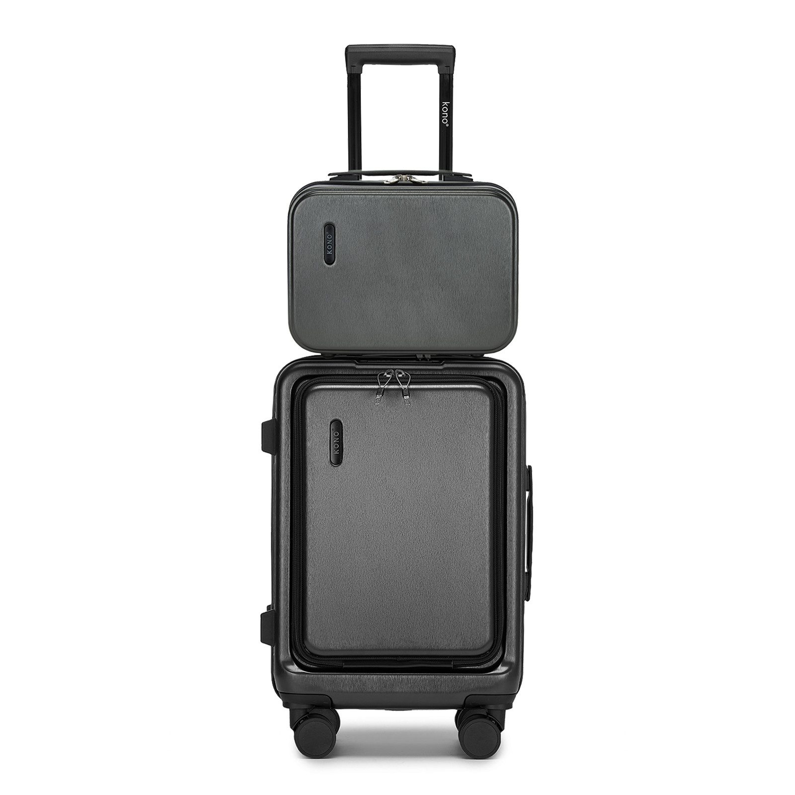 KONO Business-Koffer Kabinengepäck-Trolley aus Hartschalenmaterial (ABS+PC) günstig online kaufen