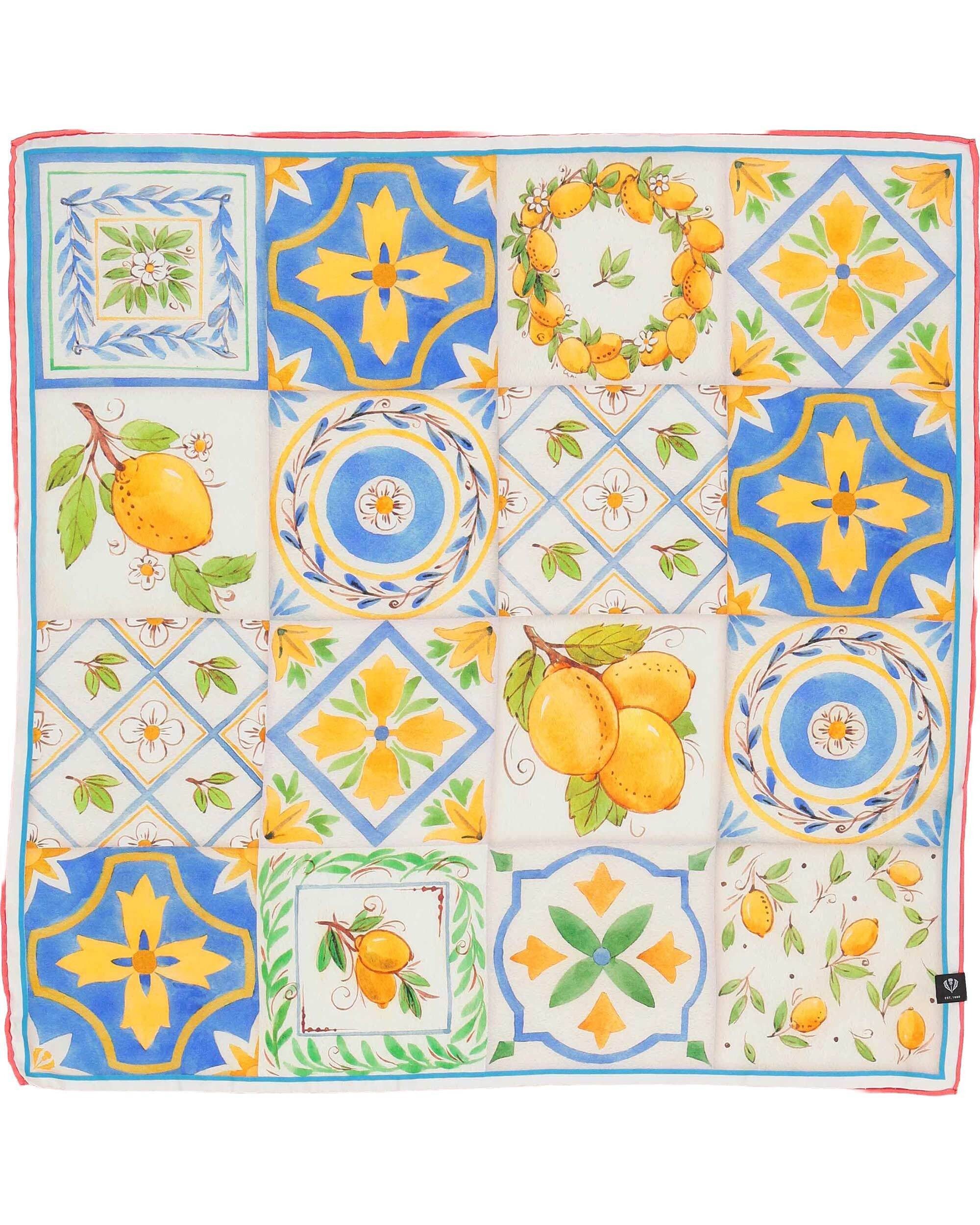 Fraas Modetuch Seidentuch mit sommerlichem Zitronen-Design, (keine)