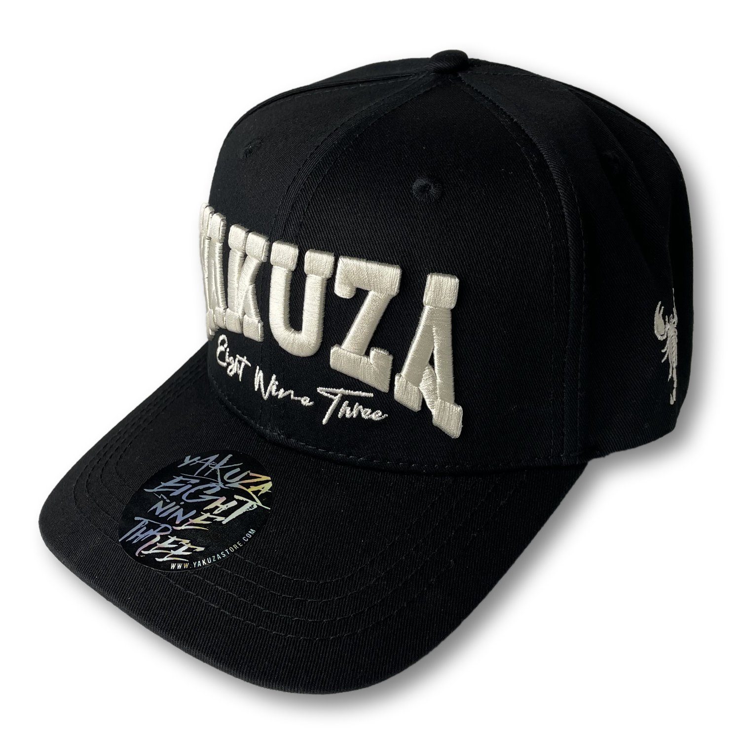 One schwarz Snapback College YAKUZA Cap YAKUZA Size Script Snapback