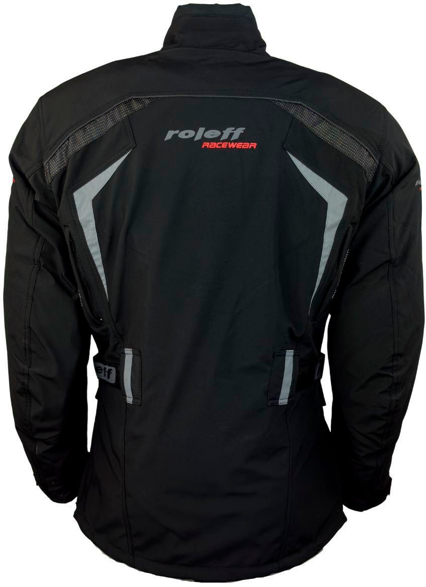 roleff Motorradjacke RO 1512 8 Taschen, 4 Belüftungslöcher, mit Sicherheitsstreifen