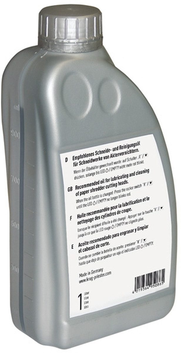 IDEAL Aktenvernichter-Auffangbeutel Aktenvernichteröl 1 Liter Packung mit 5 Stück