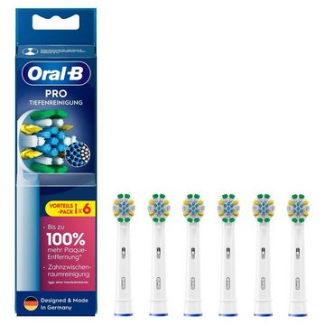 Oral-B Aufsteckbürsten Oral-B Pro Tiefenreinigung Ersatz-Bürstenköpfe 6stk. - Zahnbürste (6er