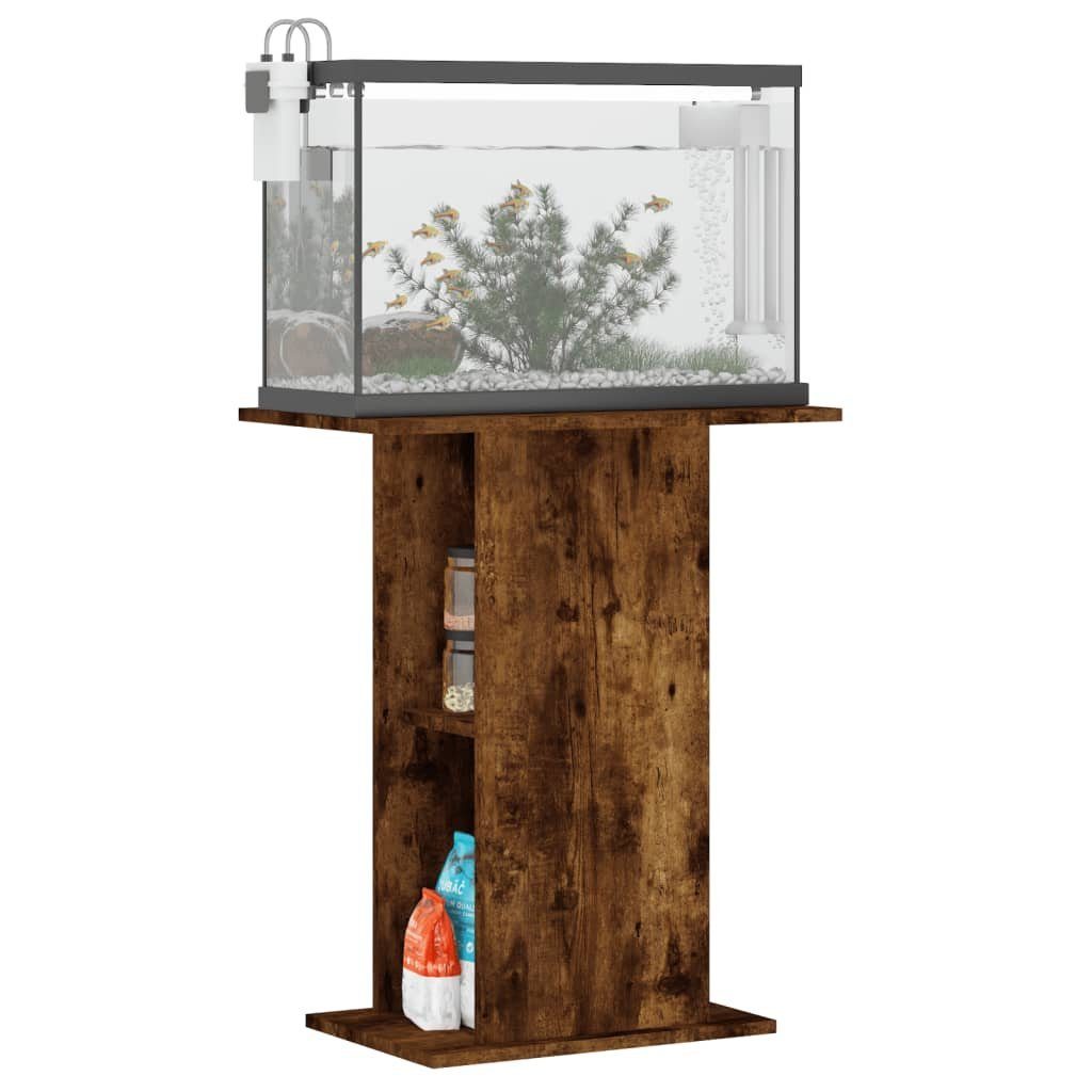 vidaXL Aquariumunterschrank 605 x 36 x 725 cm Aquariumständer Räuchereiche 60,5x36x72,5 cm Spanpla