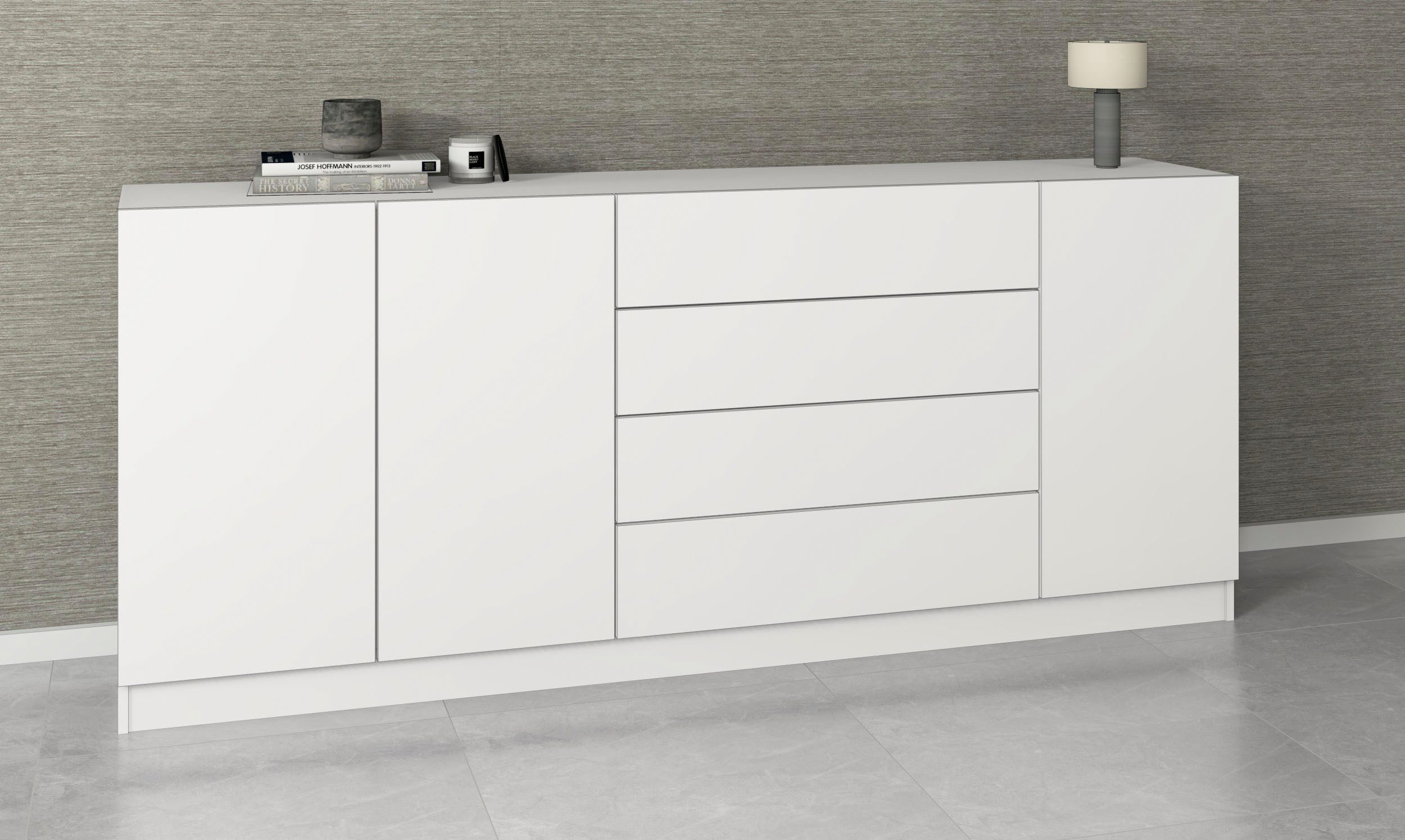 borchardt Möbel Sideboard Vaasa, Kommode mit 3 Türen und 4 Schubkästen auf günstig online kaufen