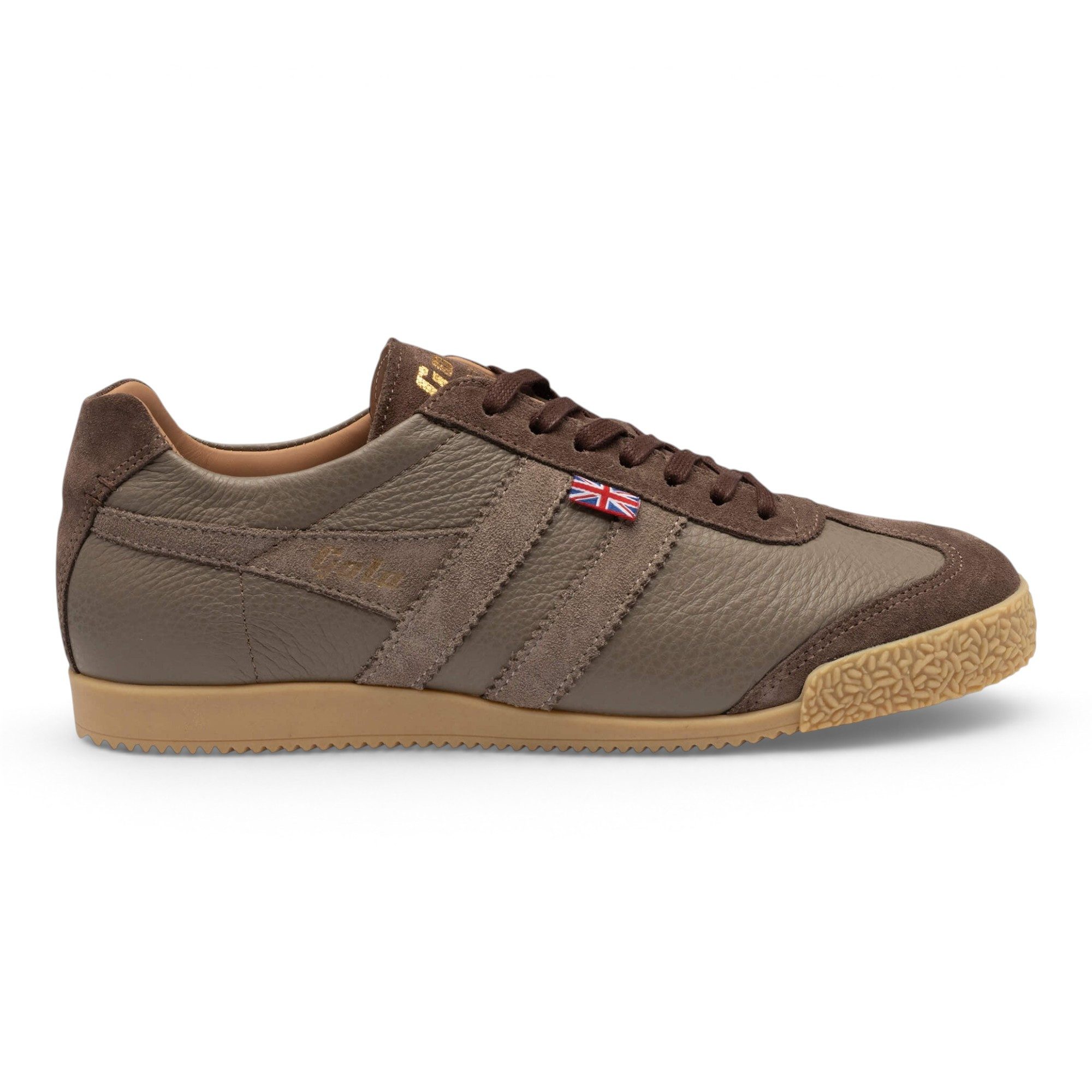 Gola Harrier Harrow - Made in England - braun/taupe Herren Sneaker