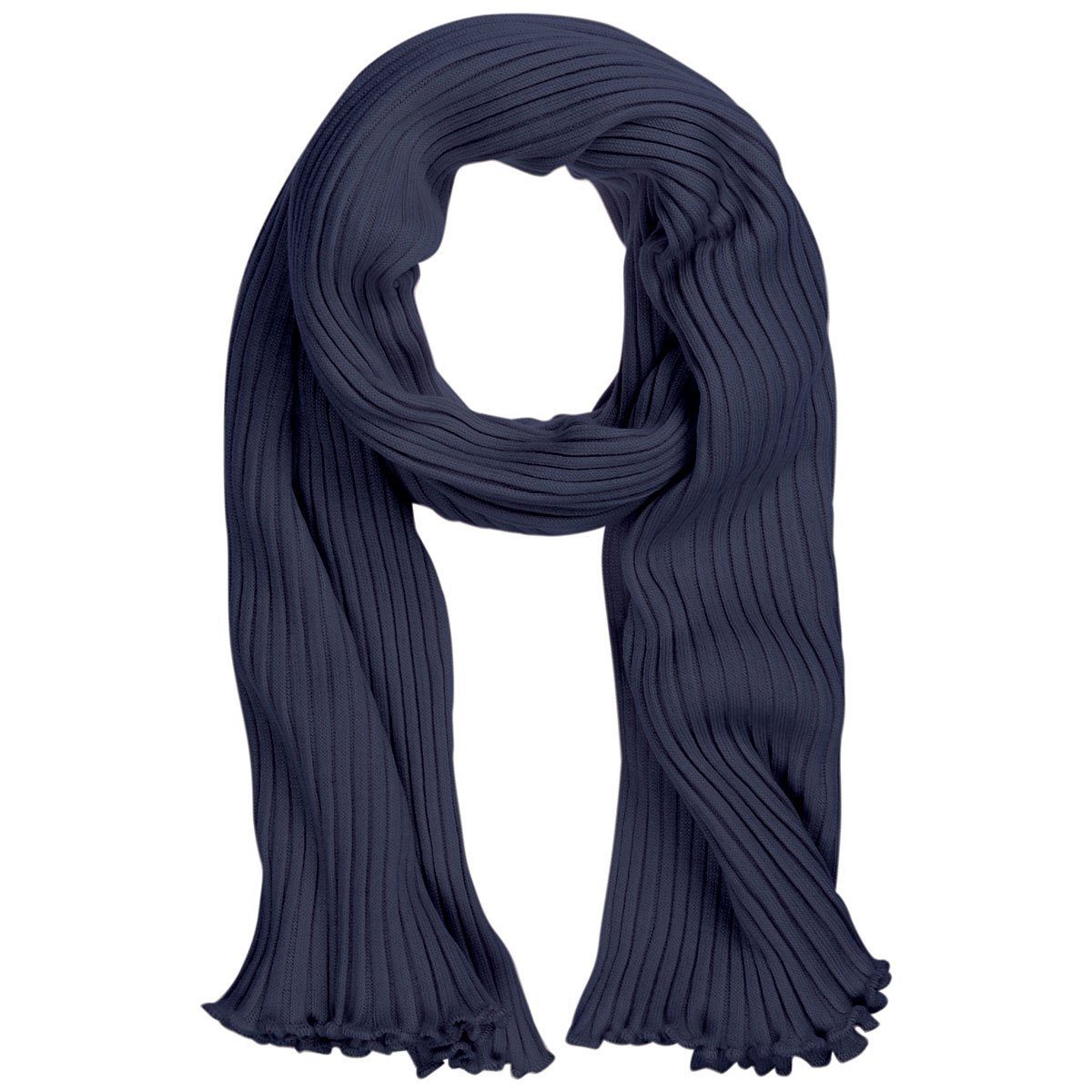 Eagle Products Modeschal aus 100% feiner Lammwolle gestrickt / Plisseeschal günstig online kaufen