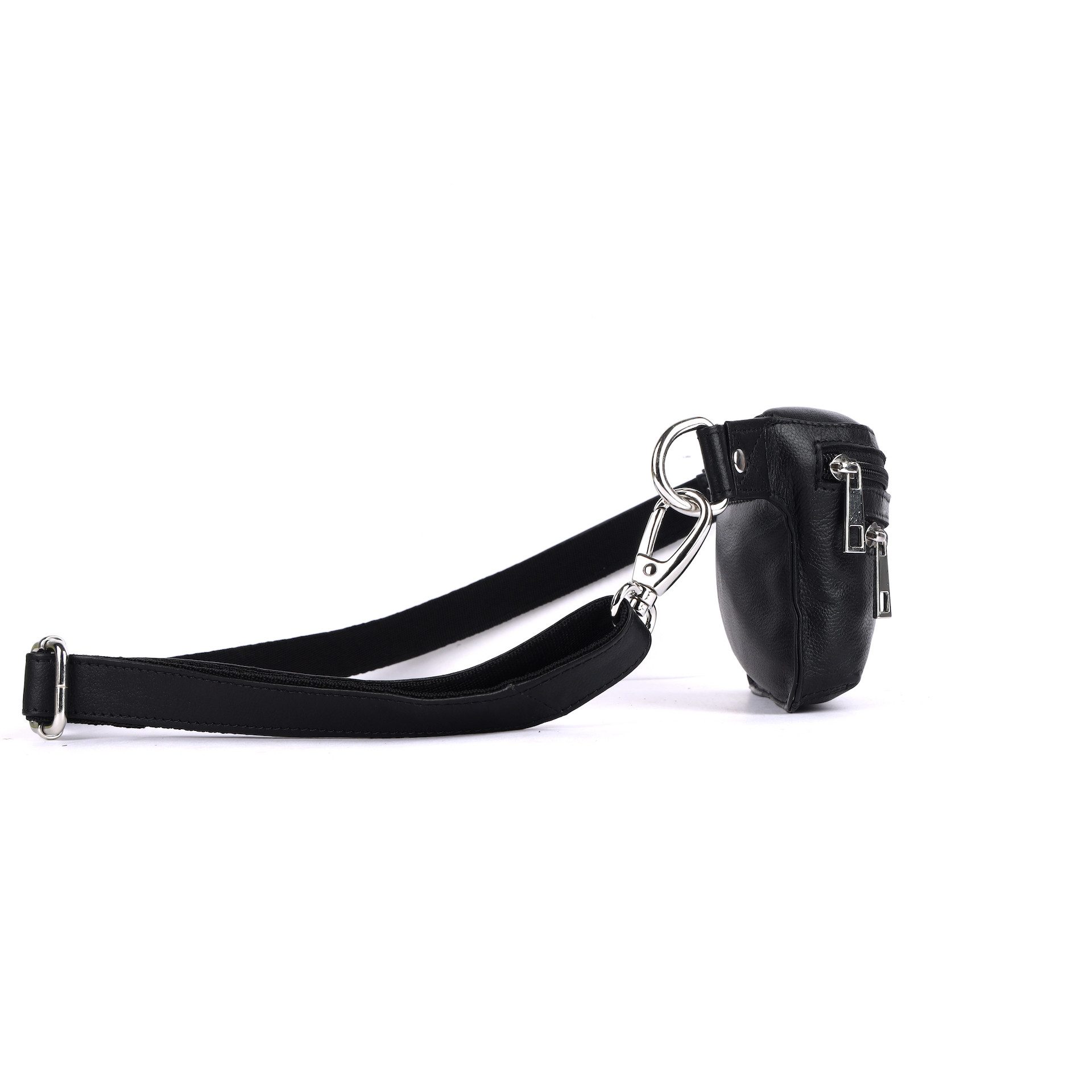 Benthill Gürteltasche Echt Leder Bauchtasche Gürteltasche Hüfttasche Brusttasche, Reißverschlussfach – Bild 5 von 5