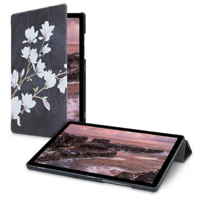 kwmobile Tablet-Hülle, Hülle für Samsung Galaxy Tab A7 10.4 (2020) - Smart Cover Tablet Case Schutzhülle für Samsung Galaxy Tab A7 10.4 (2020) - Magnolien Design
