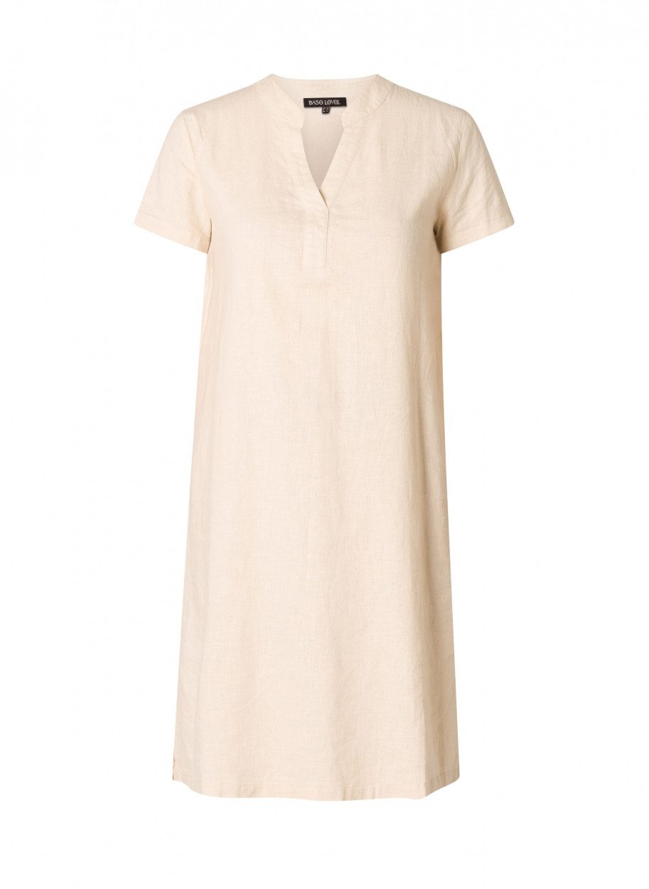 Base Level Tunikakleid Yacin Sommerkleid mit Leinen – Bild 4 von 5