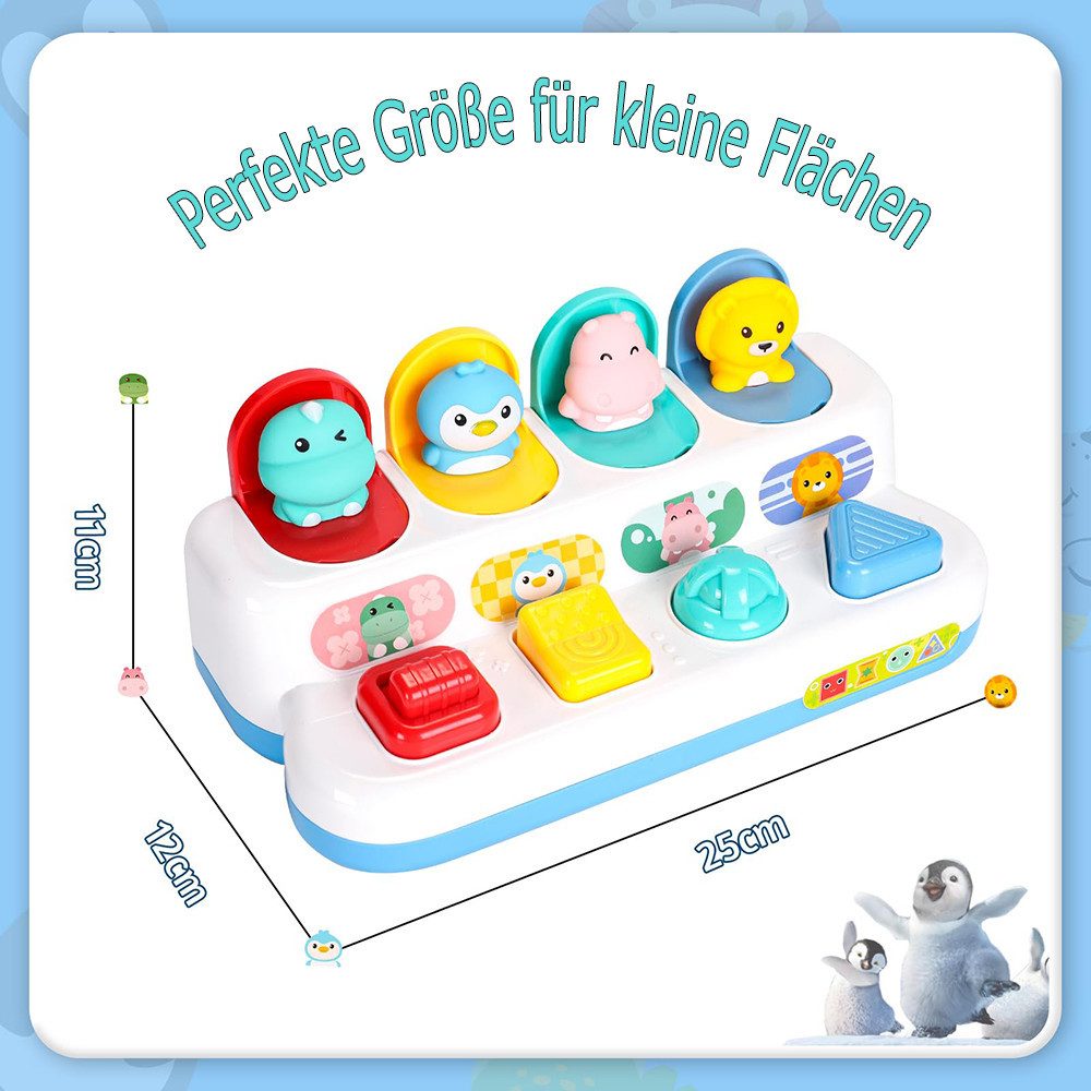 CLTYQ Lernspielzeug Pop-up-Tierspielzeug, Montessori-Ursache-Wirkung-Spielz günstig online kaufen
