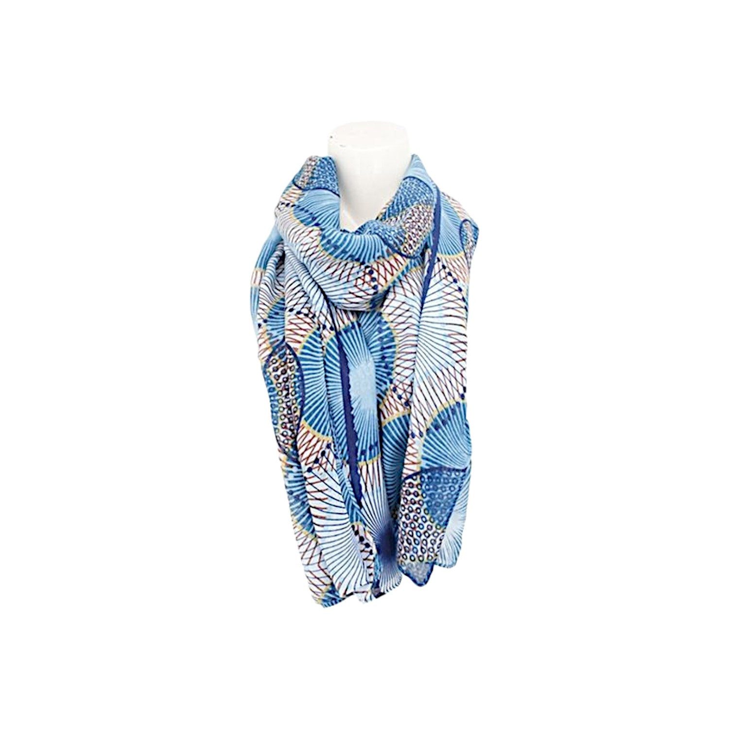 VewoTex Modeschal Sommer Damen Schal » Blue Navy Löwenzahn Design, (Einzeln günstig online kaufen