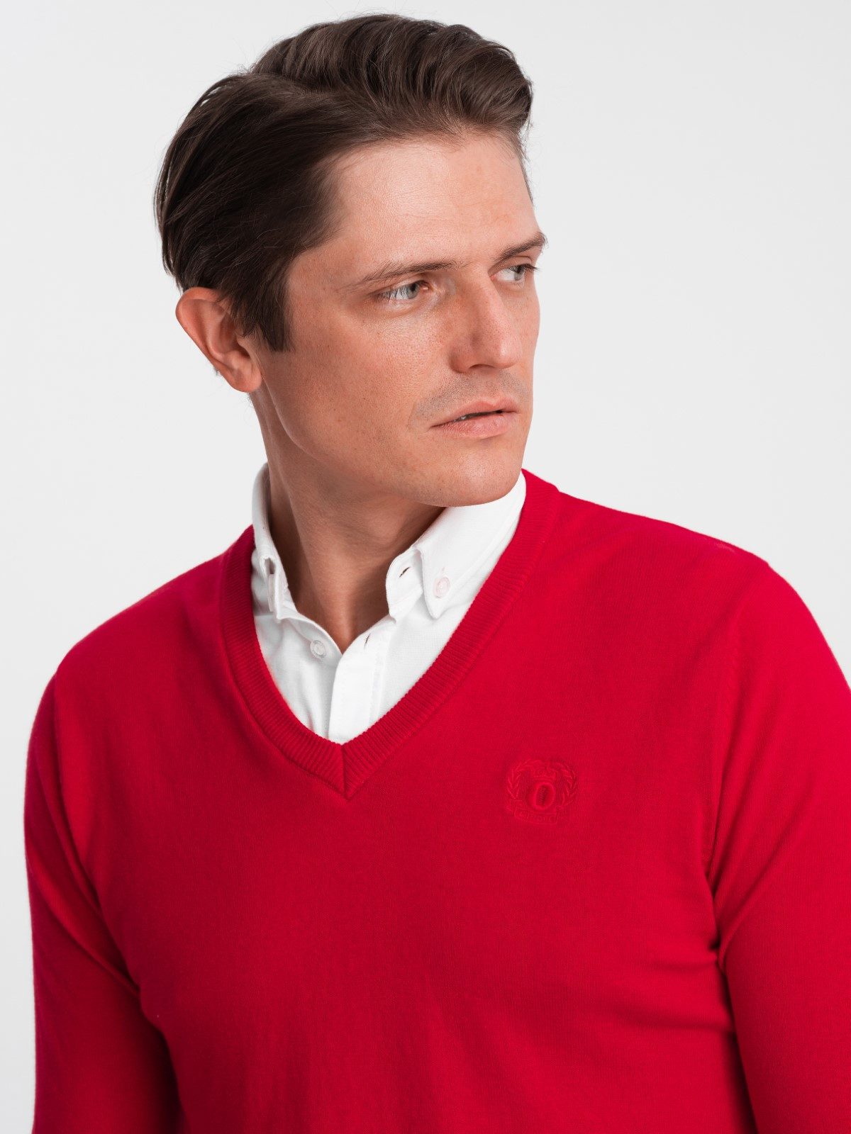OMBRE V-Ausschnitt-Pullover Herrenpullover mit V-Ausschnitt und günstig online kaufen