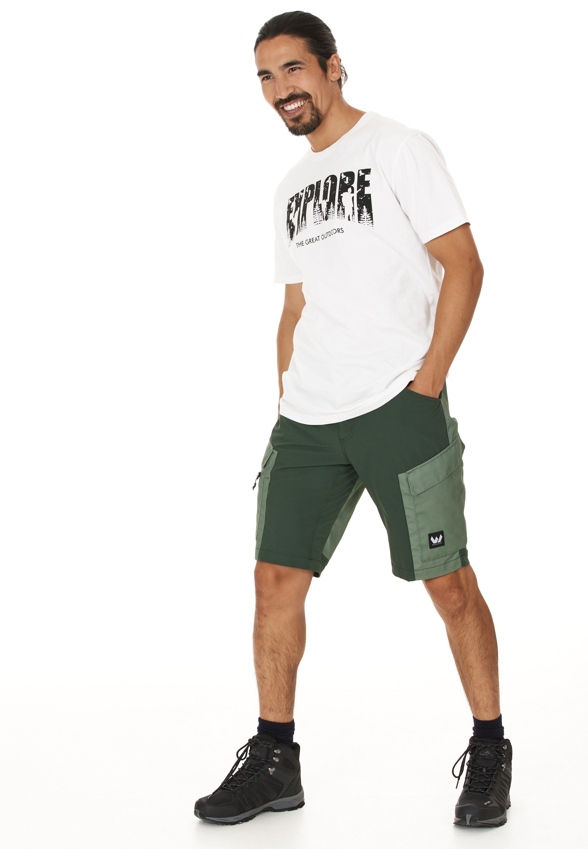 WHISTLER Shorts ROMMY mit atmungsaktivem Materialmix dunkelgrün