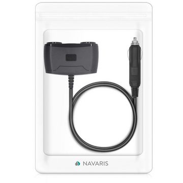 Navaris KFZ Zigarettenanzünder Verteiler mit 2x USB A Charger Buchse Auto-Adapter