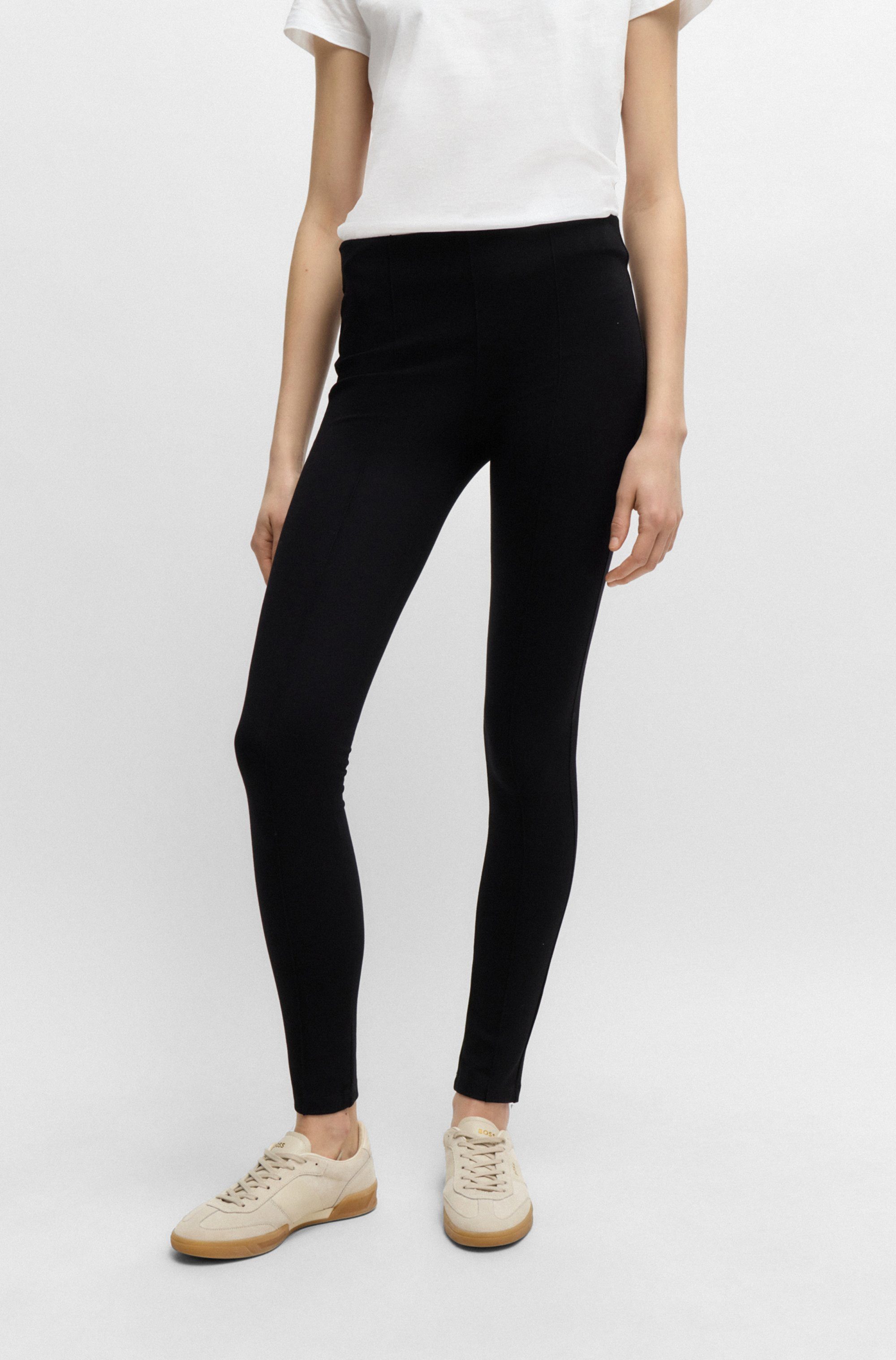 BOSS ORANGE Leggings Estretch Premium Damenmode Naht-Details auf der Vorder günstig online kaufen