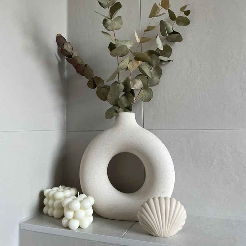 longziming Bodenvase »Kreative vase Moderne Wohnkultur,Beige« (1 St)