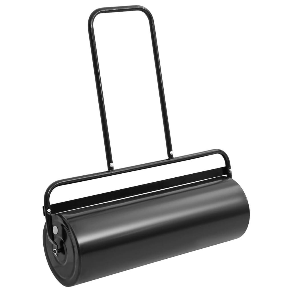 vidaXL Elektro-Rasentrimmer 30 x 90 cm Rasenwalze mit Griff Schwarz 63 L Eisen und Stahl