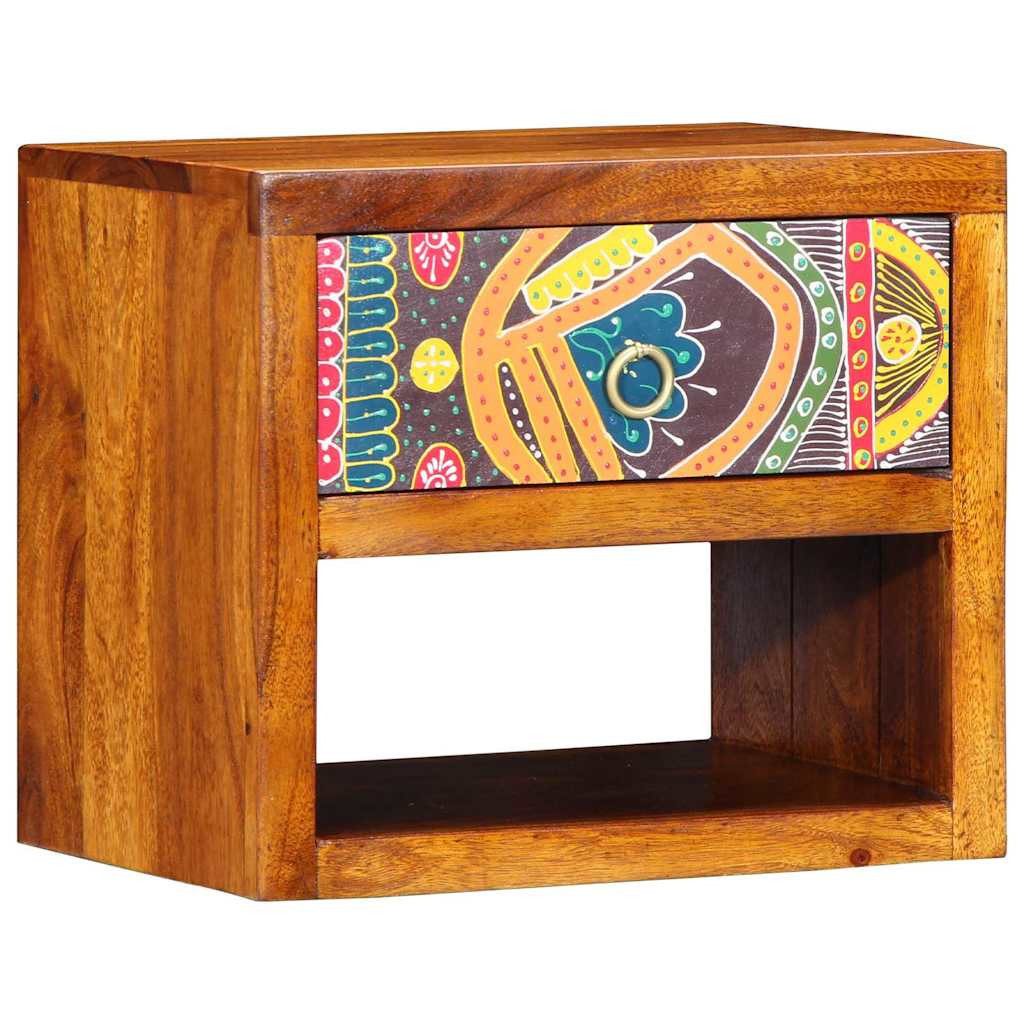 vidaXL Nachttisch Nachttisch Braun 40 x 35 x 35 cm Massivholz (1-St)