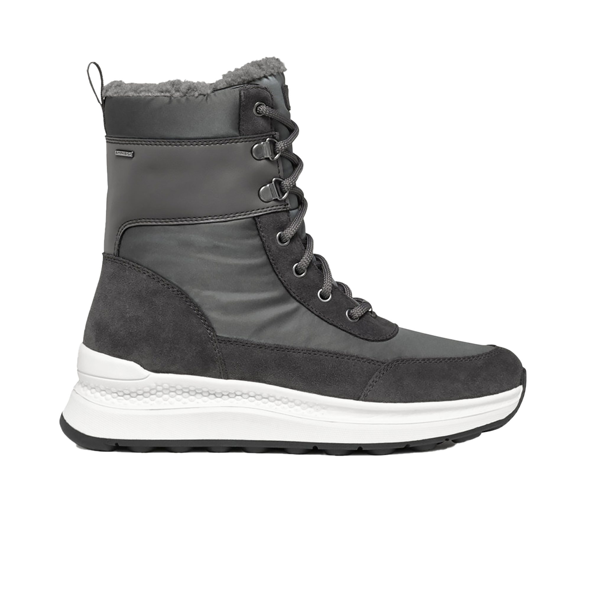 Geox GEOX D46WPA 0FU22 C9002, Warmfutter, Boots, Grau, dunkel, Damen Stiefel