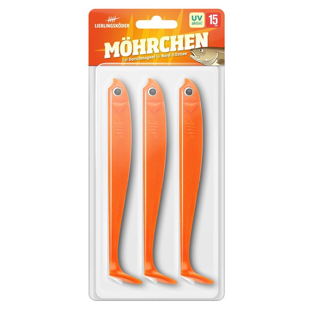Kunstköder Lieblingsköder 15cm - 3 Gummifische