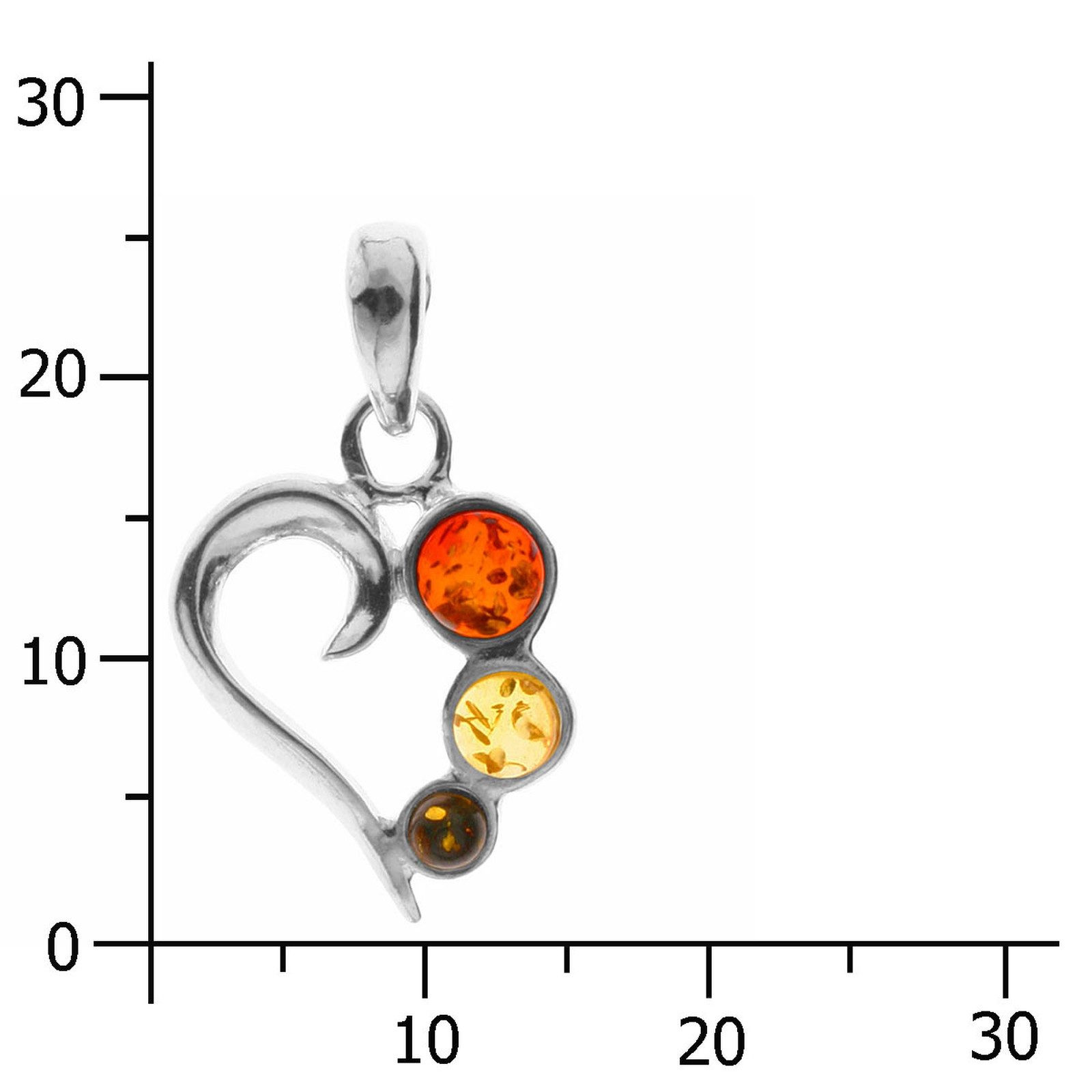 OSTSEE-SCHMUCK Kettenanhänger Ostsee-Schmuck Anhänger Herz Anhänger Herz (1 günstig online kaufen