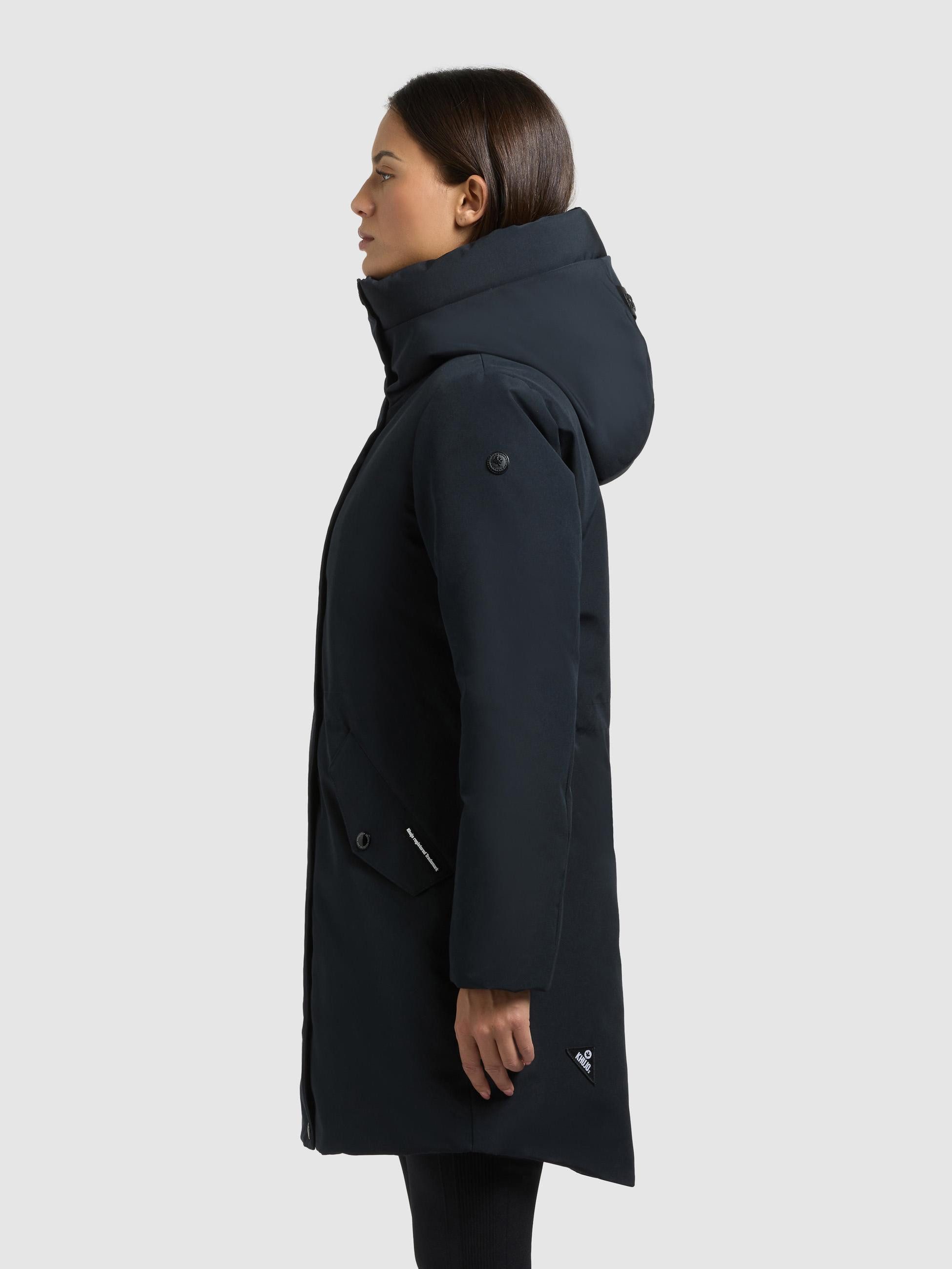 khujo Wintermantel Diance Lange Damen Winterjacke mit großer Kapuze günstig online kaufen