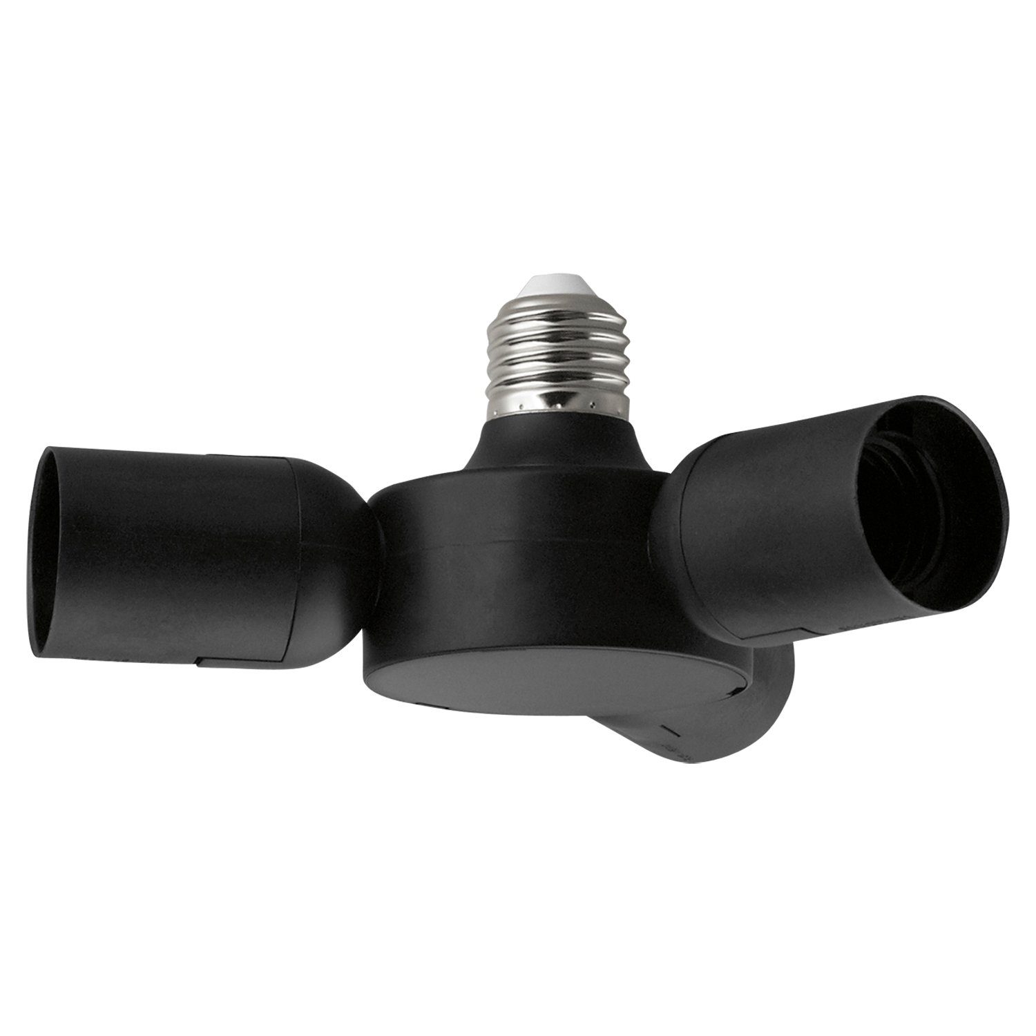 EGLO Lampenfassung RUEDA, Ø 19 cm, Kunststoff, Schwarz, (1-St), 3 Fassungen für Leuchtmittel E27, Bis max. 40 Watt