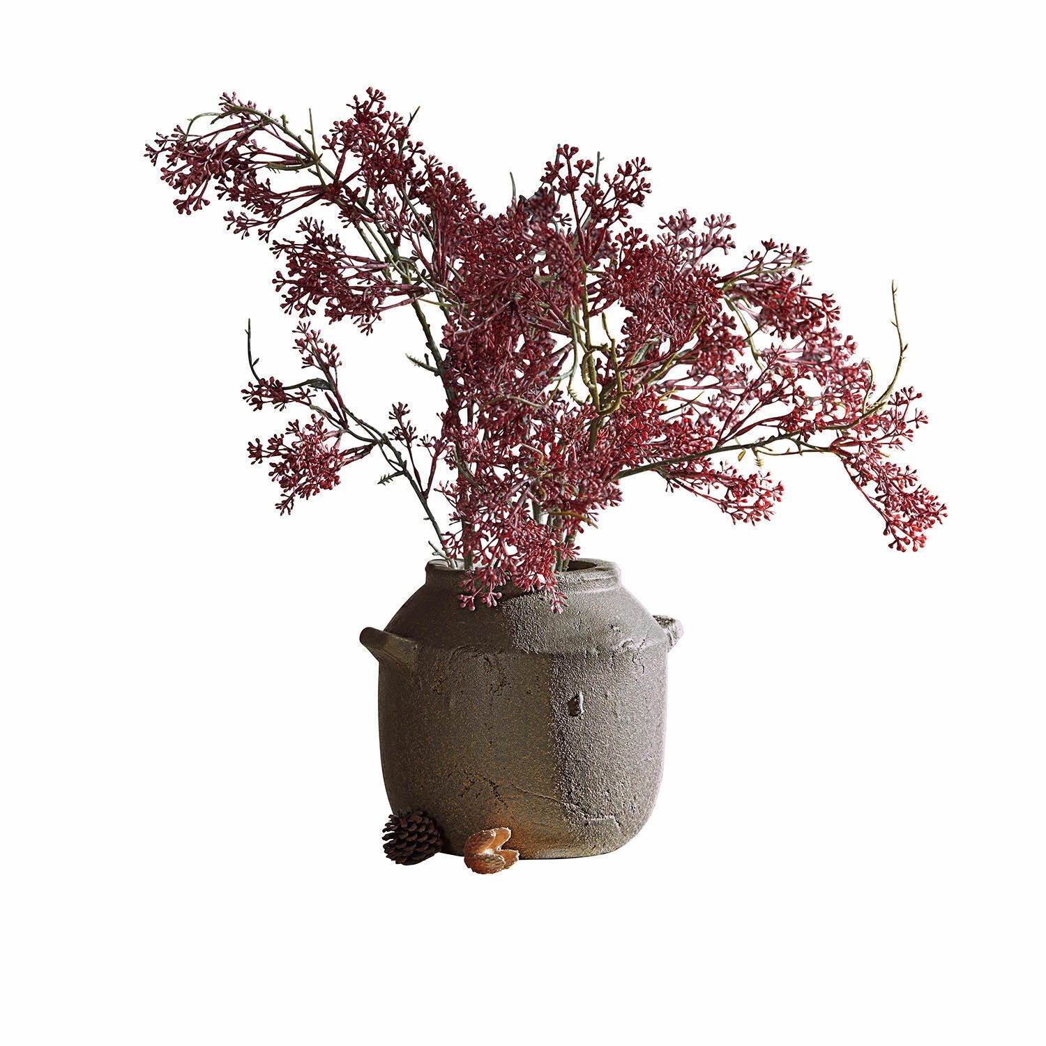 Tischvase Vase Saintevoux grau