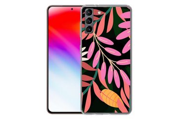 MuchoWow Handyhülle Tropisch - Blumen - Muster, Phone Case, Handyhülle Samsung Galaxy S21 Plus, Silikon, Schutzhülle