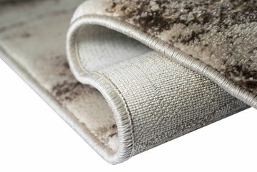 Teppich Teppich Wohnzimmer Teppich Marmor Optik in creme beige, Teppich-Traum, rechteckig, Höhe: 12 mm