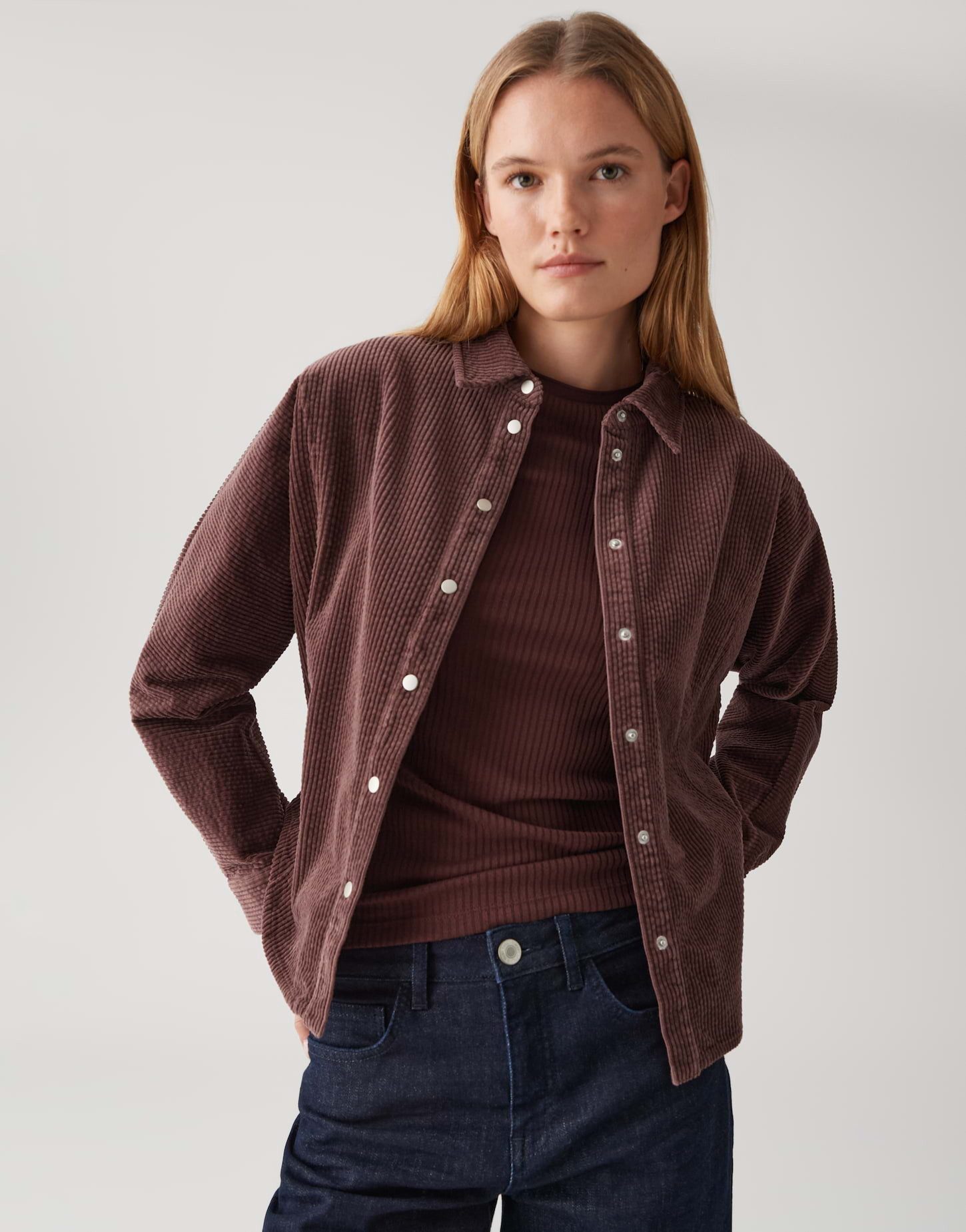 OPUS Langarmbluse FRENKI aus Cord FRENKI Regular Overshirt aus Cord übersch günstig online kaufen