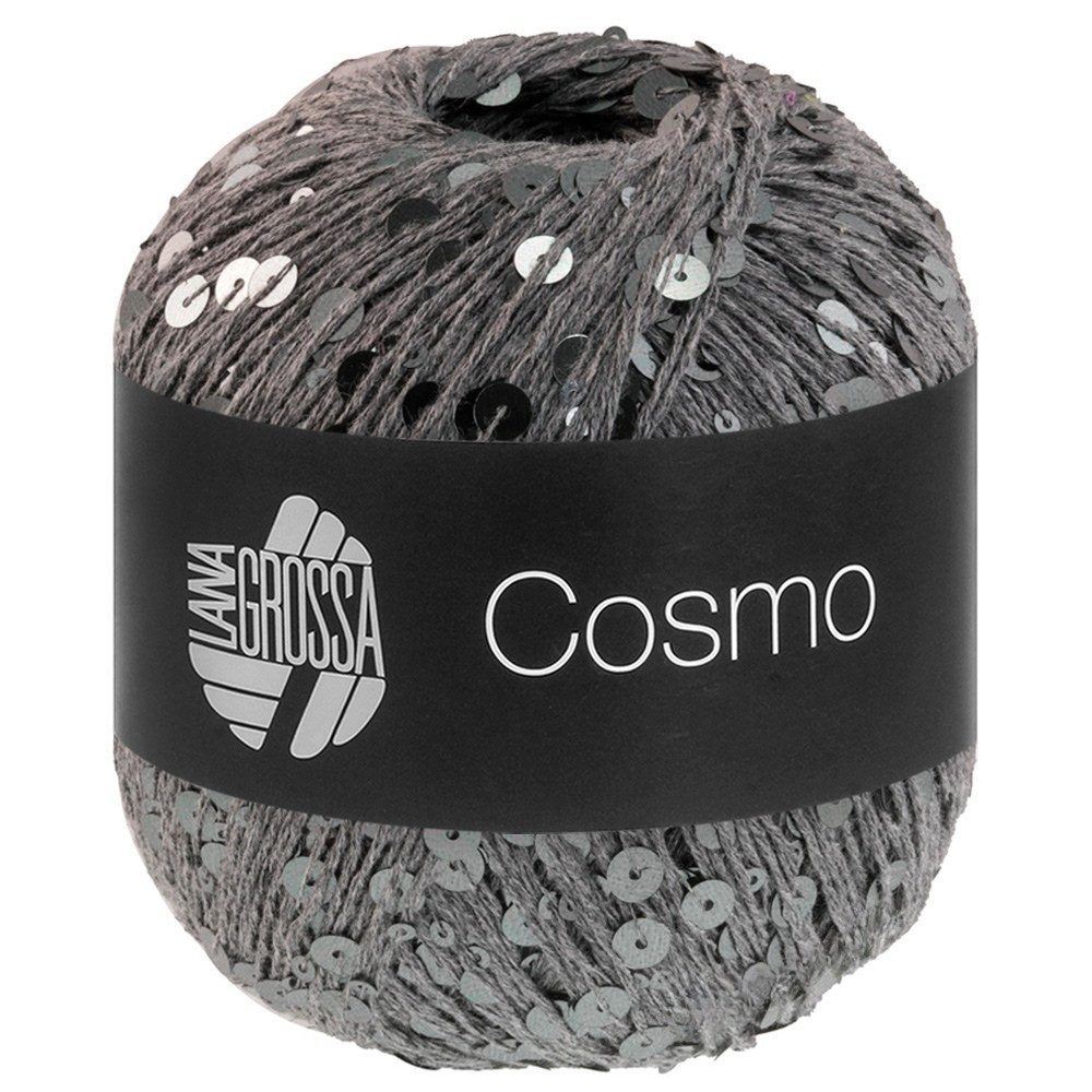 LANA GROSSA COSMO Häkelwolle, 260 m (Beilaufgarn aus Baumwolle mit großen und kleinen Pailletten), 100 g