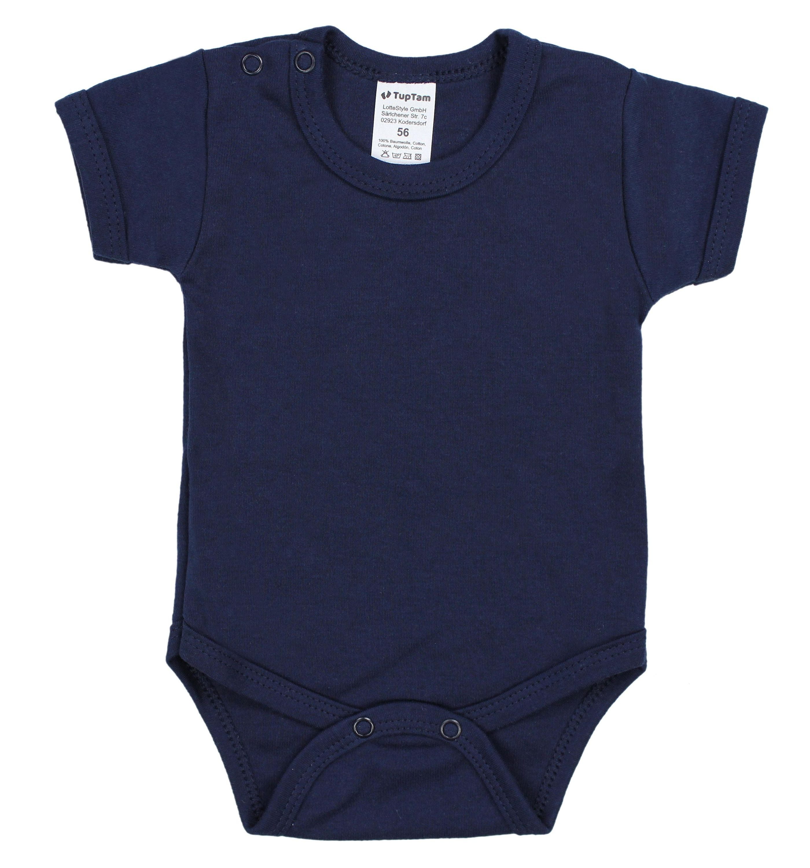 TupTam Kurzarmbody TupTam Jungen Baby Body Kurzarm in Unifarben - 5er Pack