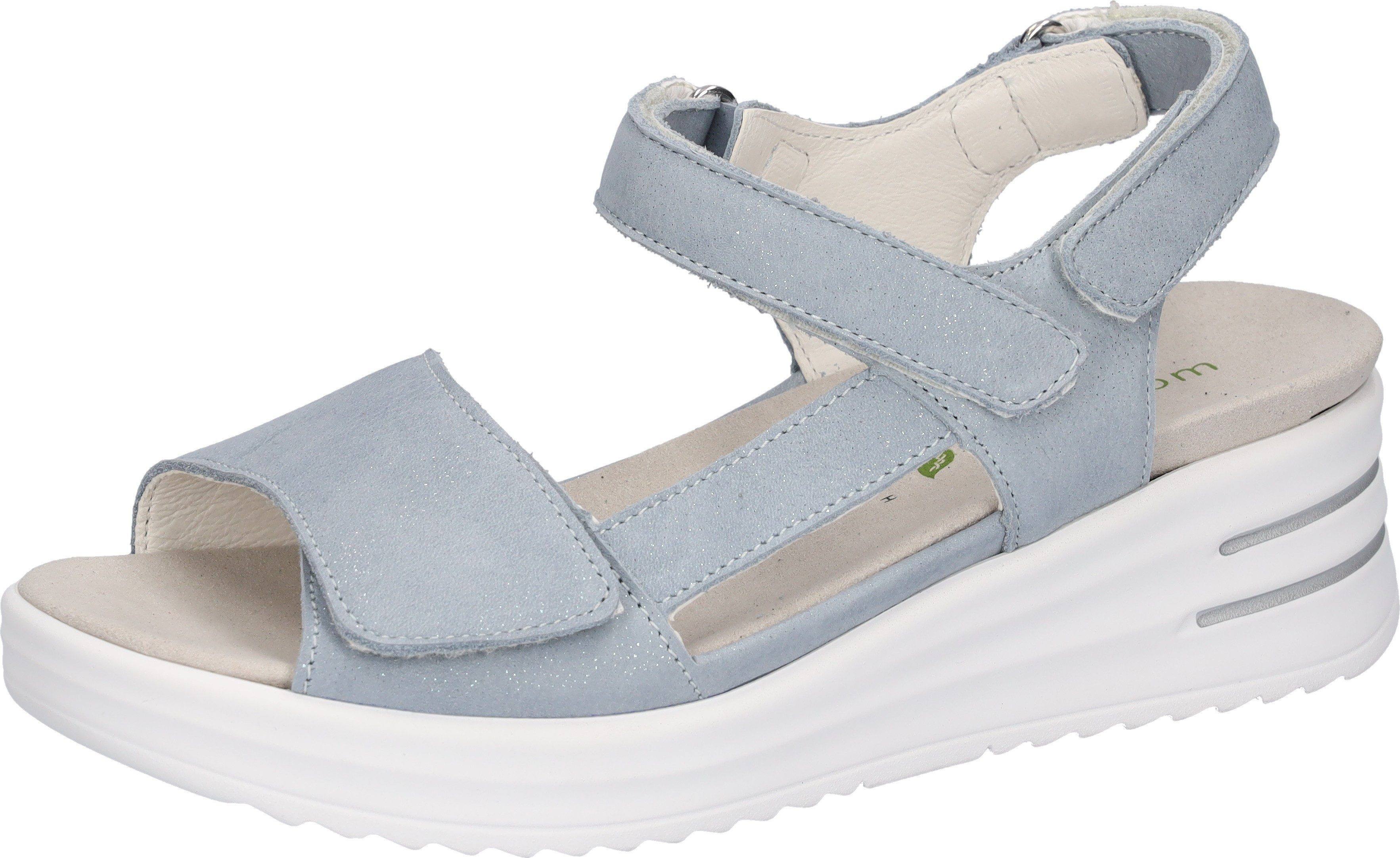 Waldläufer H-DINA Keilsandalette Sandale, Klettschuh, Sommerschuh in Komfortweite H (sehr weit)